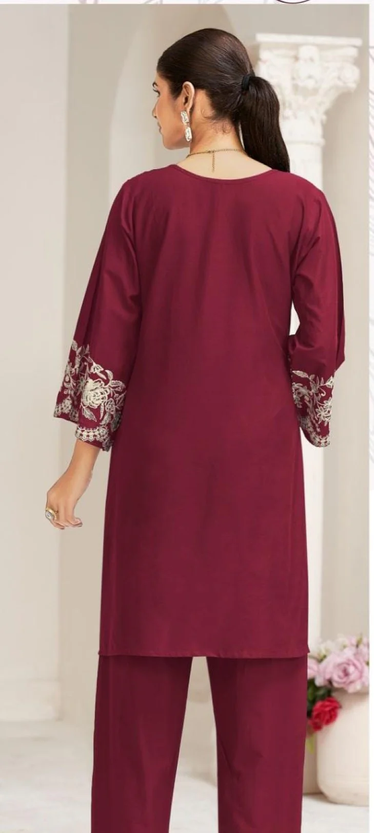 Akon jam embroidery co-ord set - Image 3