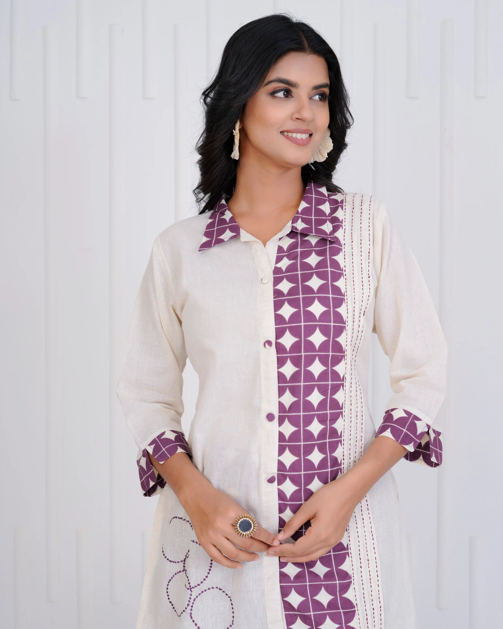 Vibha Raisin Printed Co-ord Set - Image 19