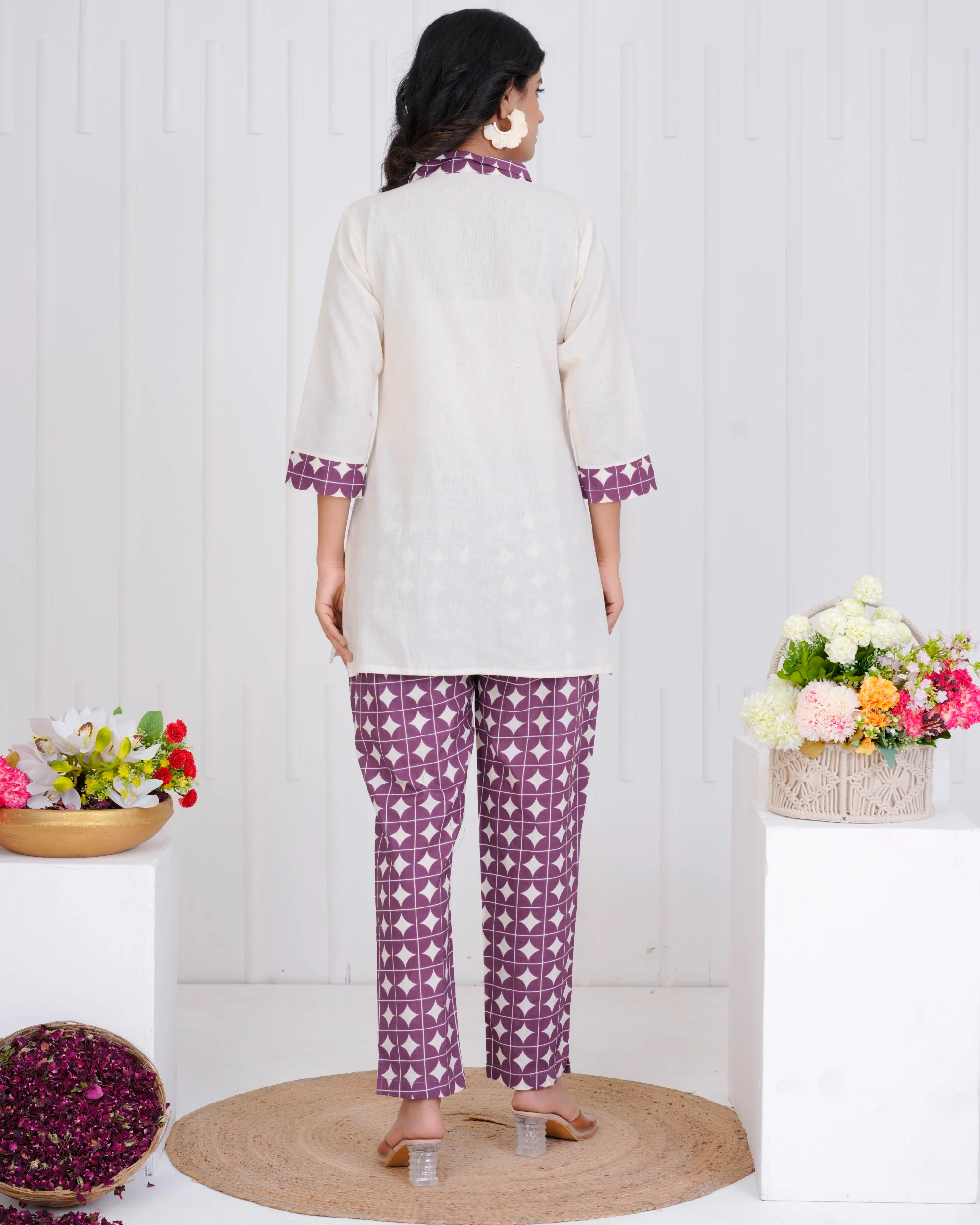 Vibha Raisin Printed Co-ord Set - Image 21