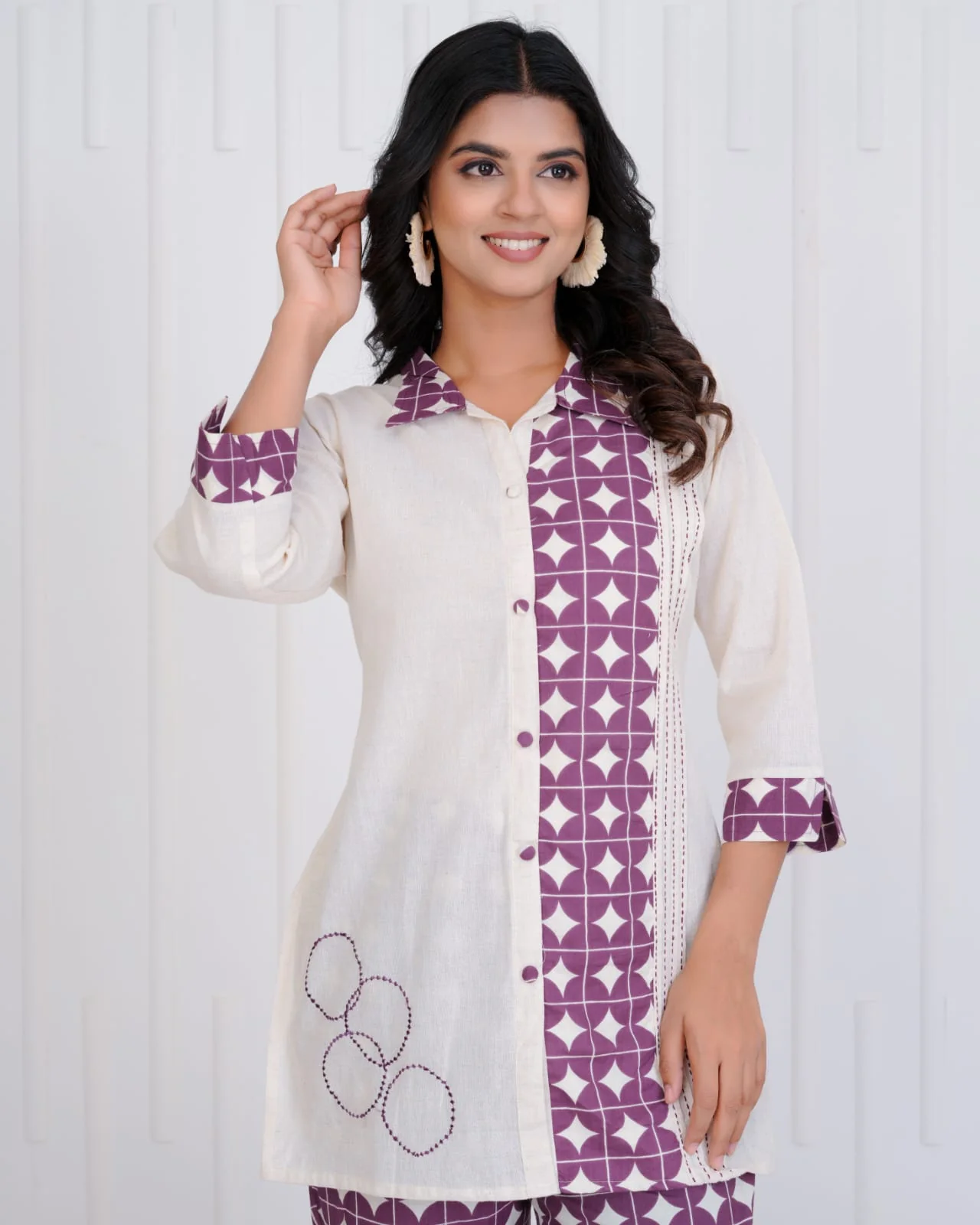 Vibha Raisin Printed Co-ord Set - Image 9