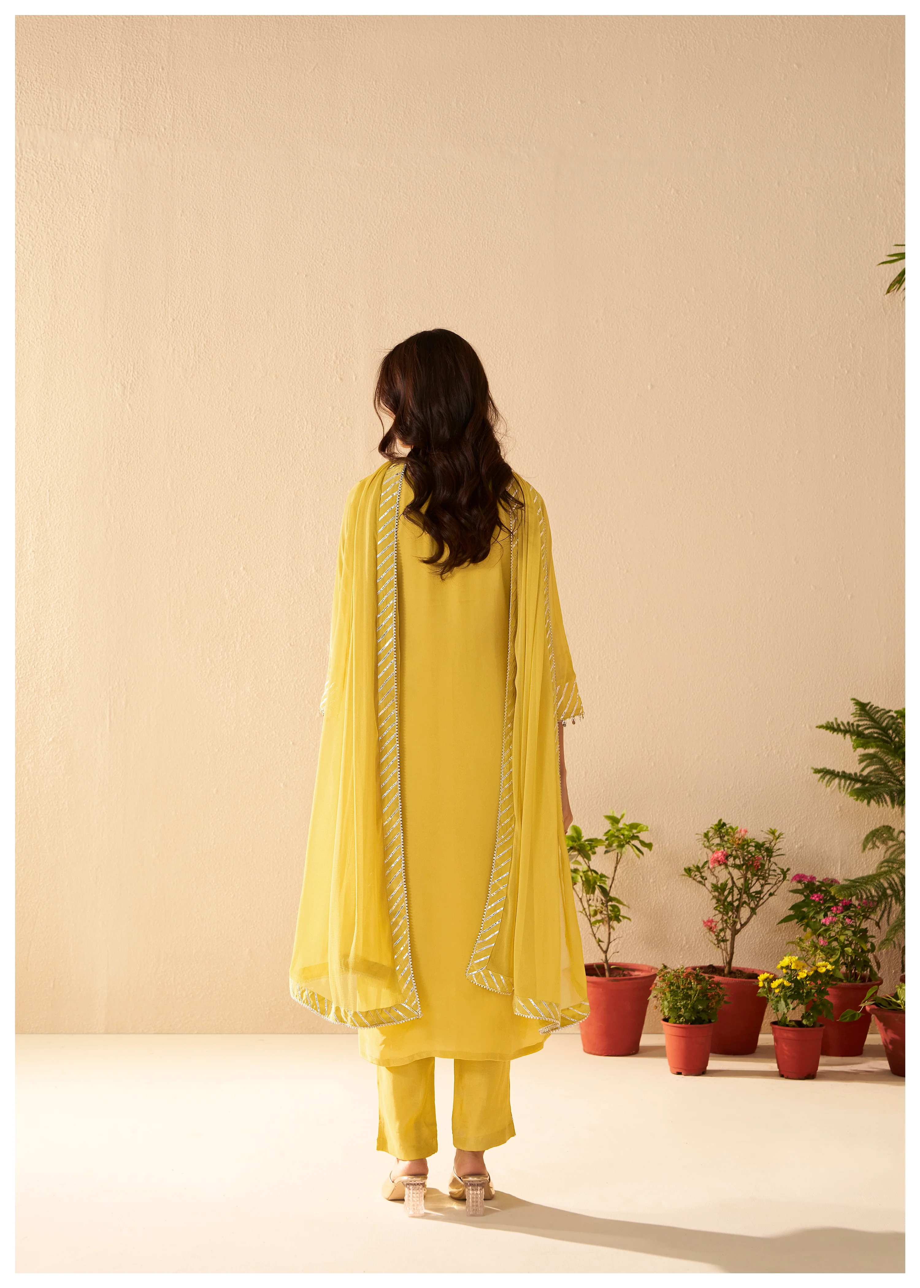 Albeli Lemon Applique work Premium suit set - Image 3