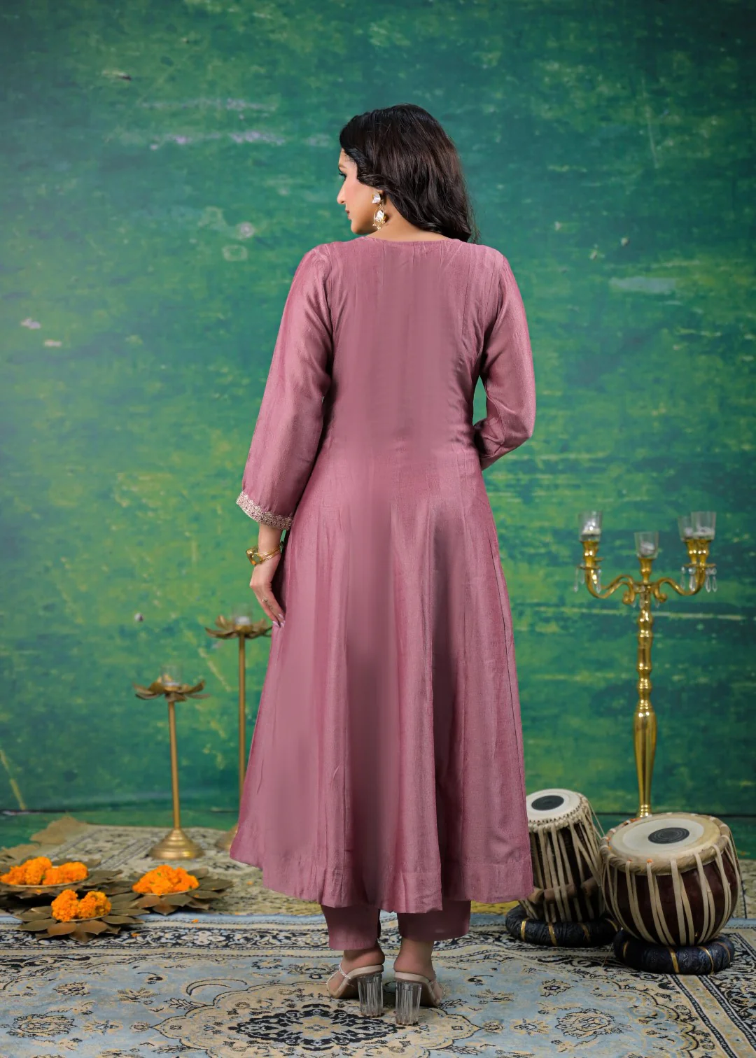 Shanti Salmon Full Work Suit Set - Image 3