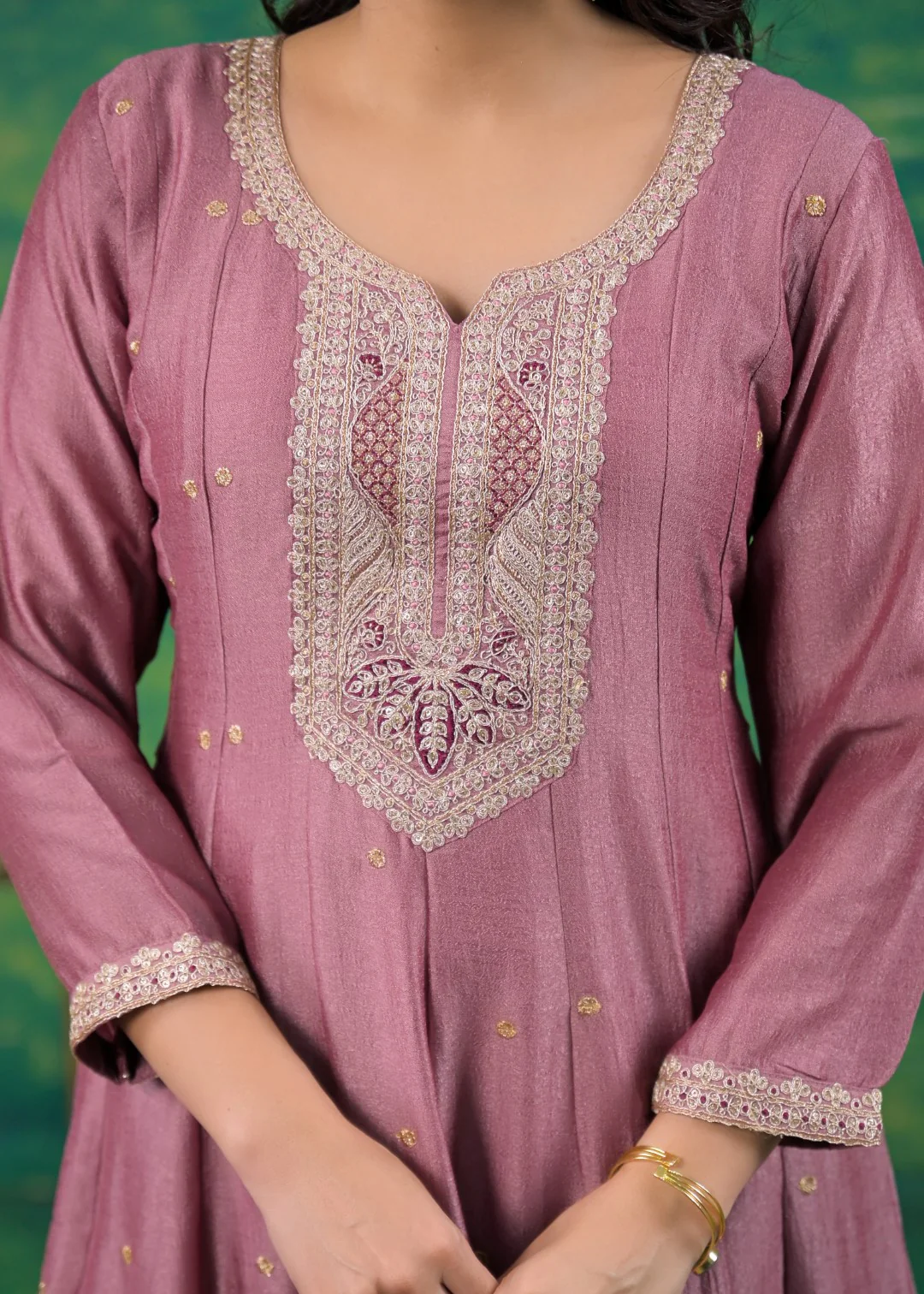Shanti Salmon Full Work Suit Set - Image 7