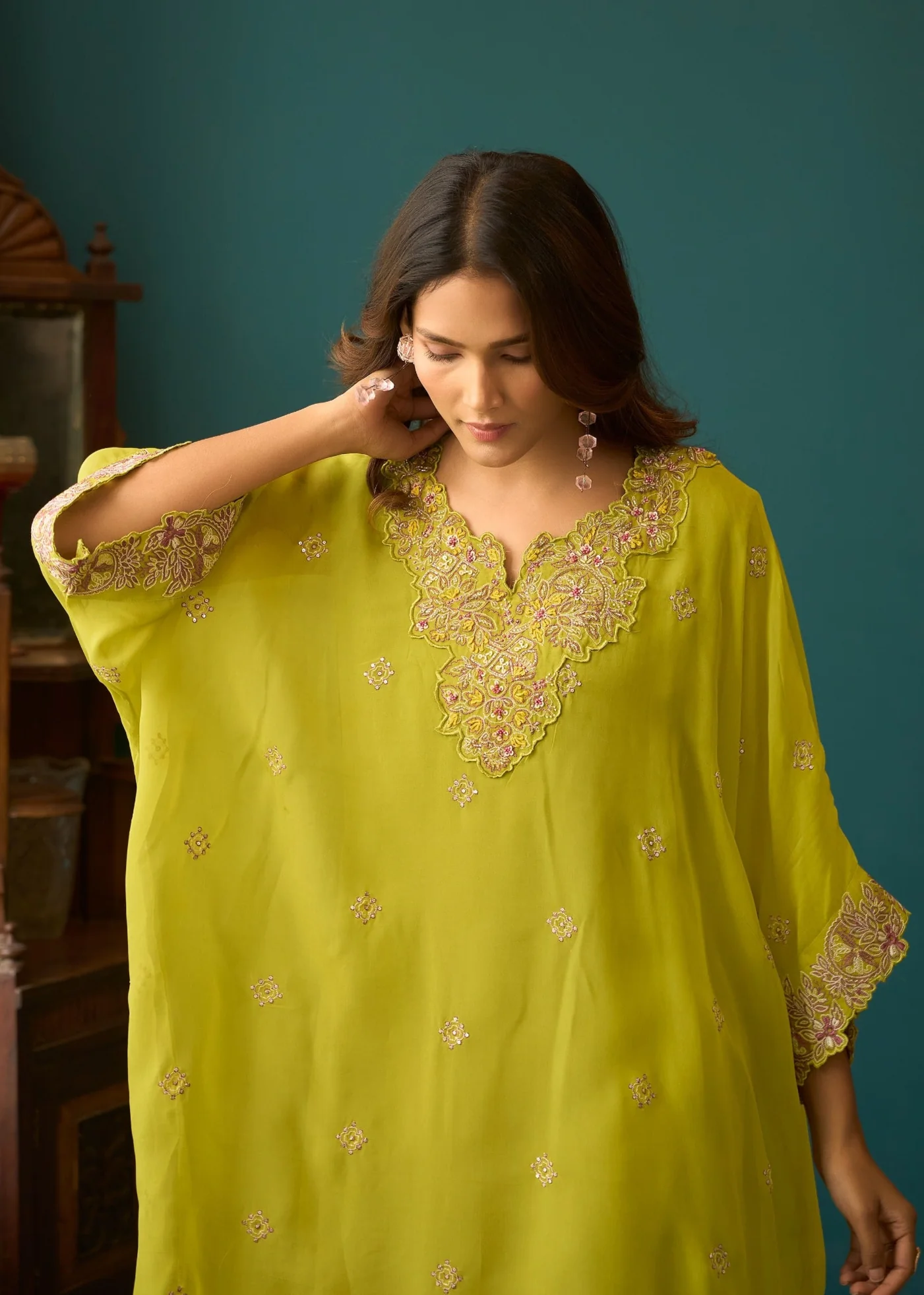 Aster Fern Premium fusion wear Co-ord set - Image 2