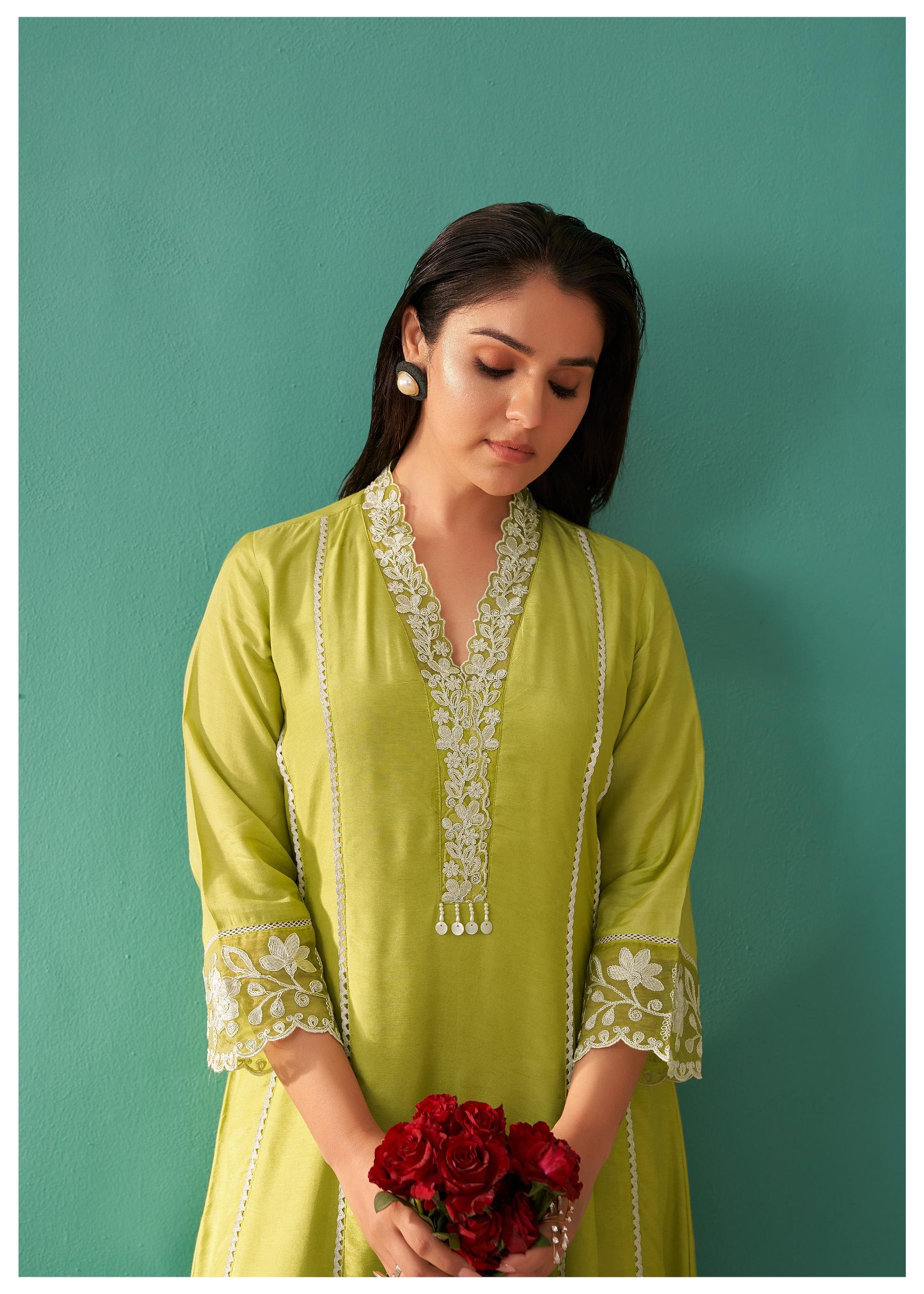 Ira Fern Embroidery Suit Set - Image 2