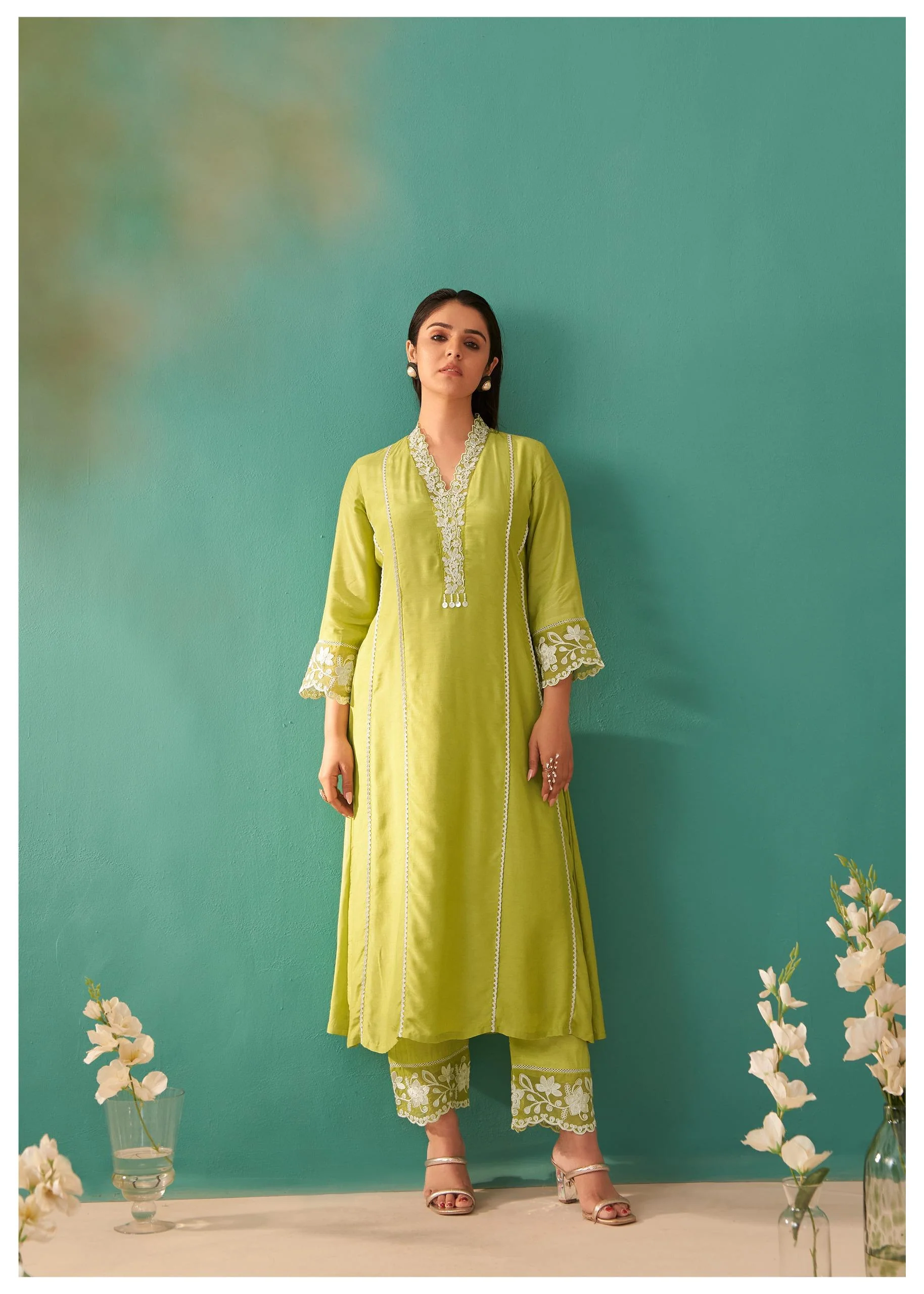 Ira Fern Embroidery Suit Set - Image 5