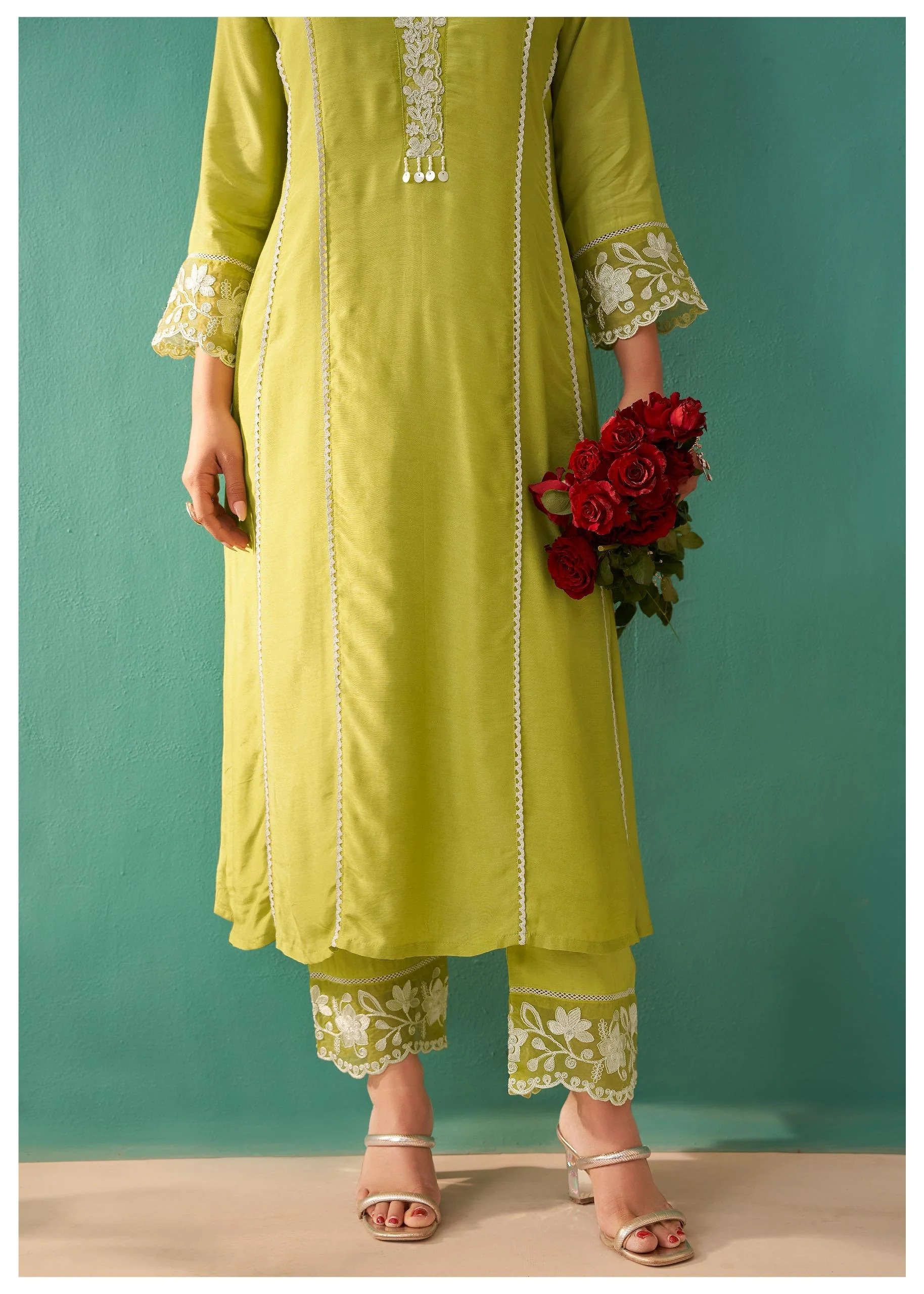 Ira Fern Embroidery Suit Set - Image 6