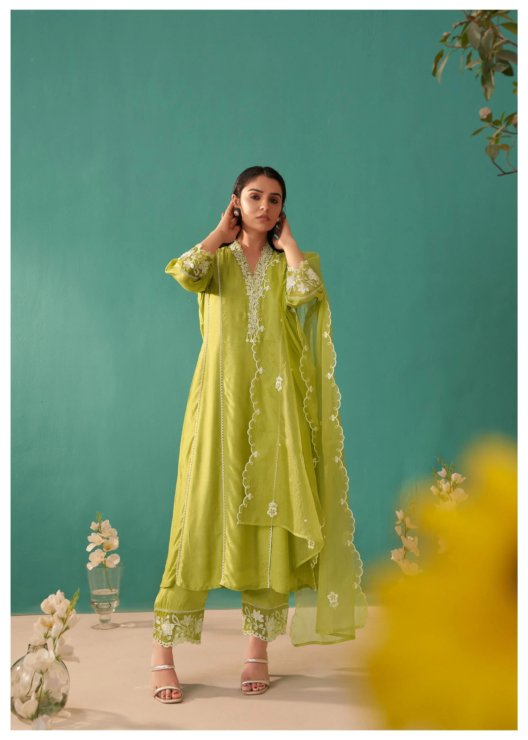 Ira Fern Embroidery Suit Set - Image 7