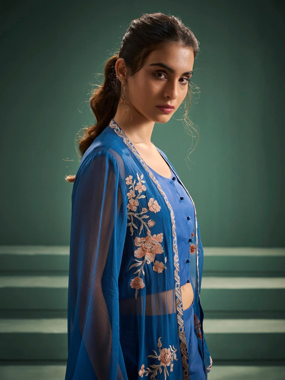 Kimaya hibis full work fusion wear set - Image 2