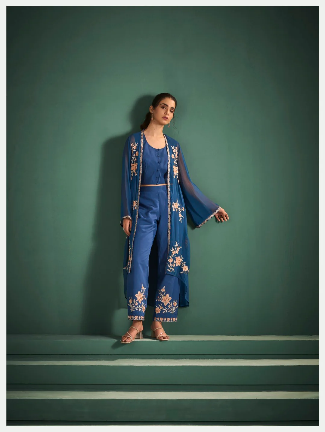 Kimaya hibis full work fusion wear set - Image 4