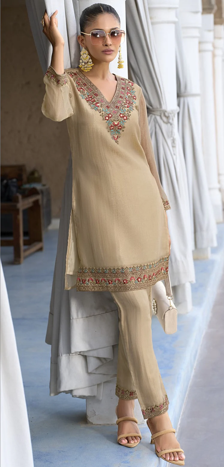 Rajshree Tan work co-ord set - Image 4