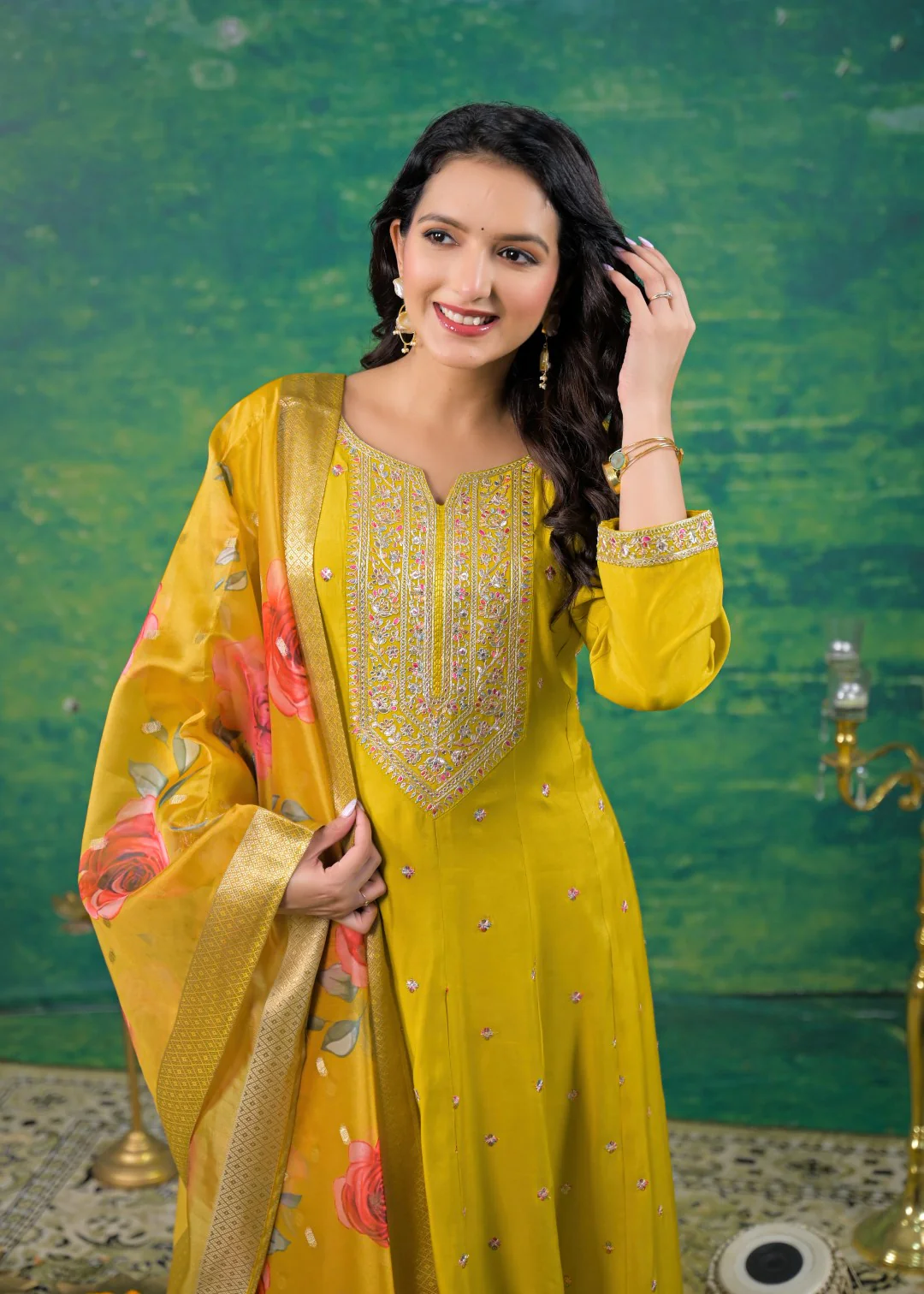 Shanti Amber Full Work Suit Set - Image 2