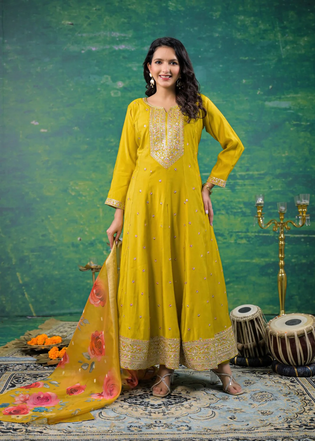 Shanti Amber Full Work Suit Set - Image 4