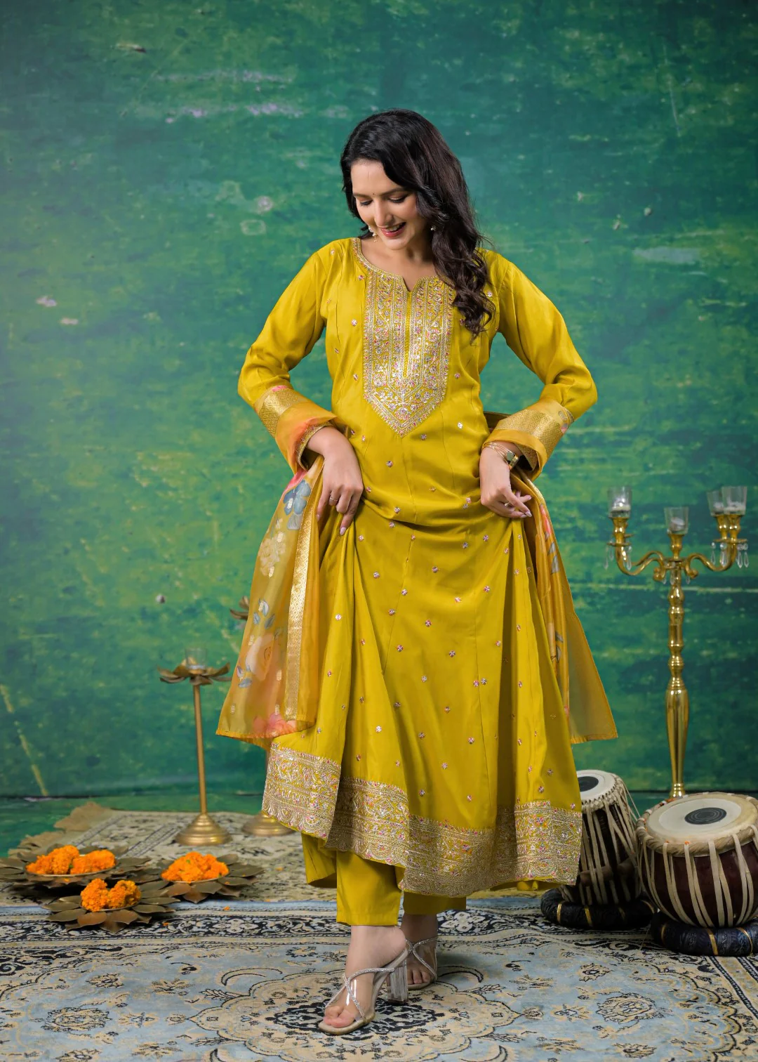 Shanti Amber Full Work Suit Set - Image 7