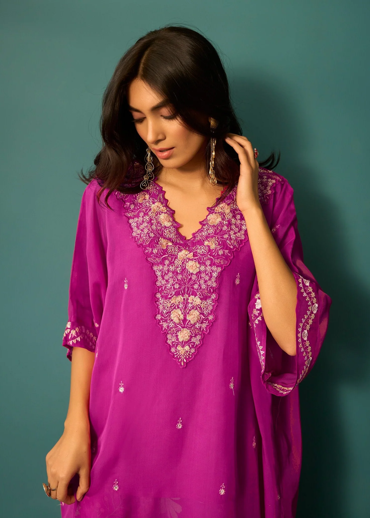 Aster Grape Premium fusion wear Co-ord set - Image 2