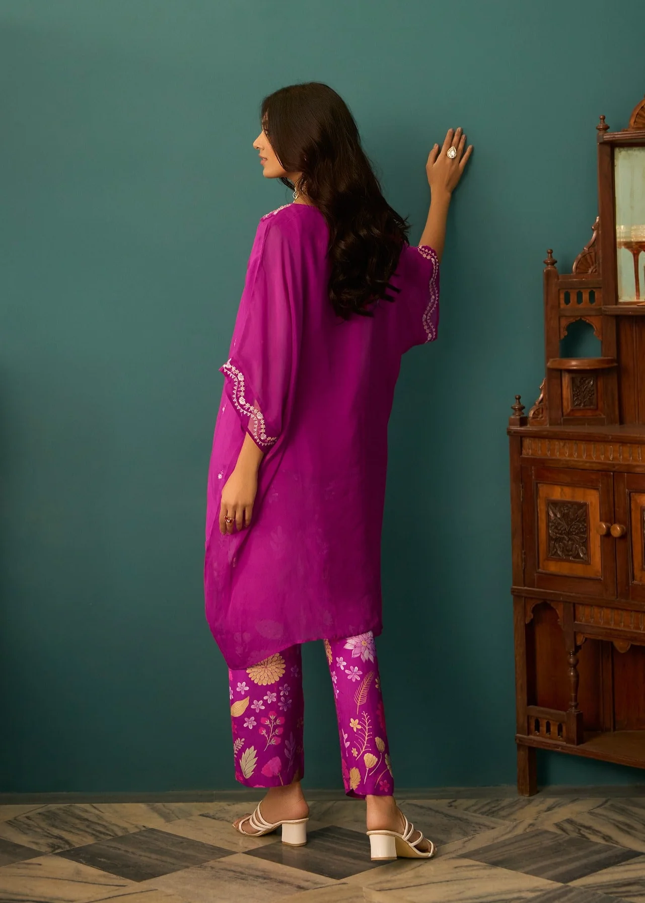 Aster Grape Premium fusion wear Co-ord set - Image 3