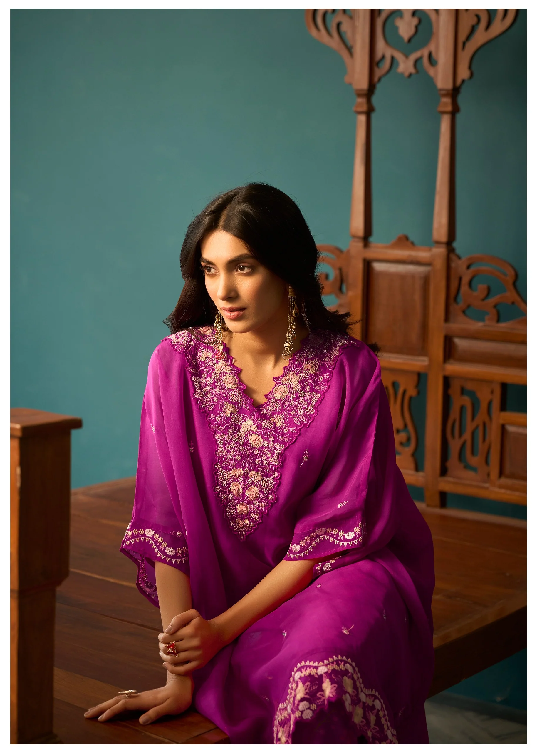 Aster Grape Premium fusion wear Co-ord set - Image 6