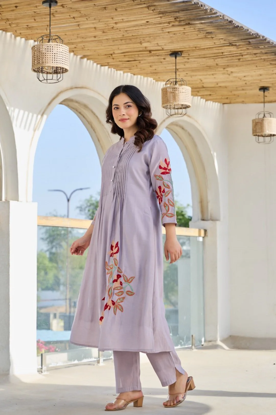 Tiara thistle cotton kurta pant set - Image 6
