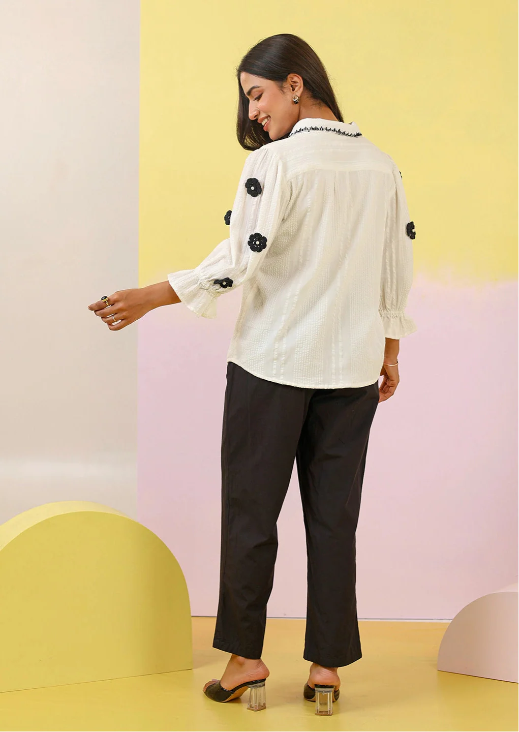 Purna monochrome Cotton Co-ord set - Image 3