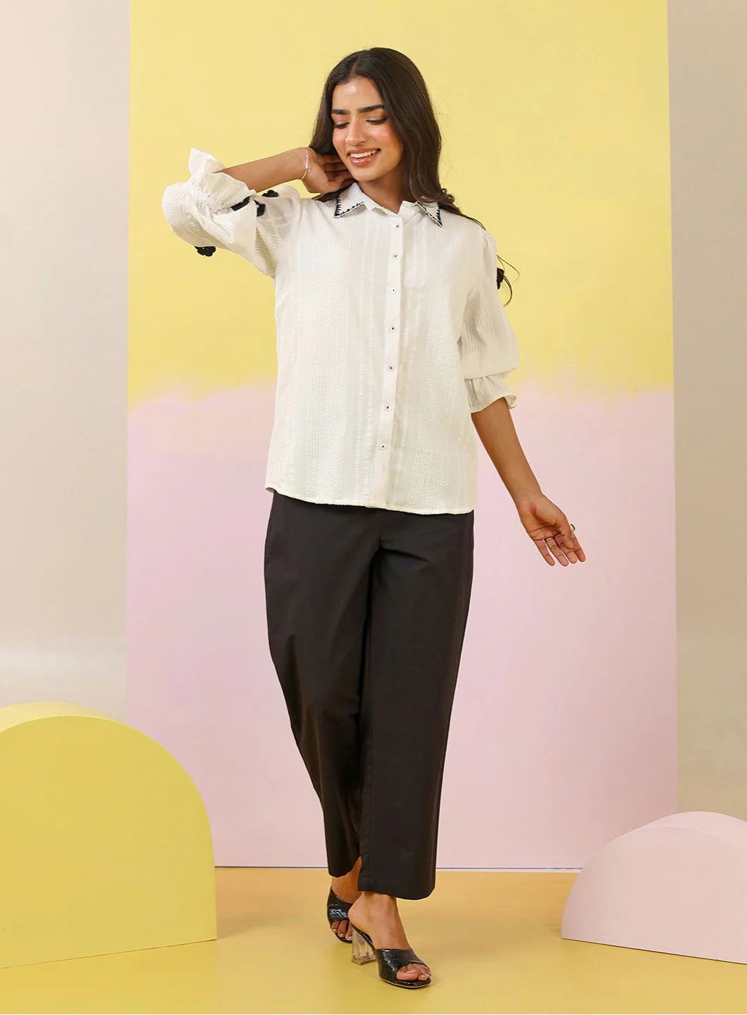 Purna monochrome Cotton Co-ord set - Image 4