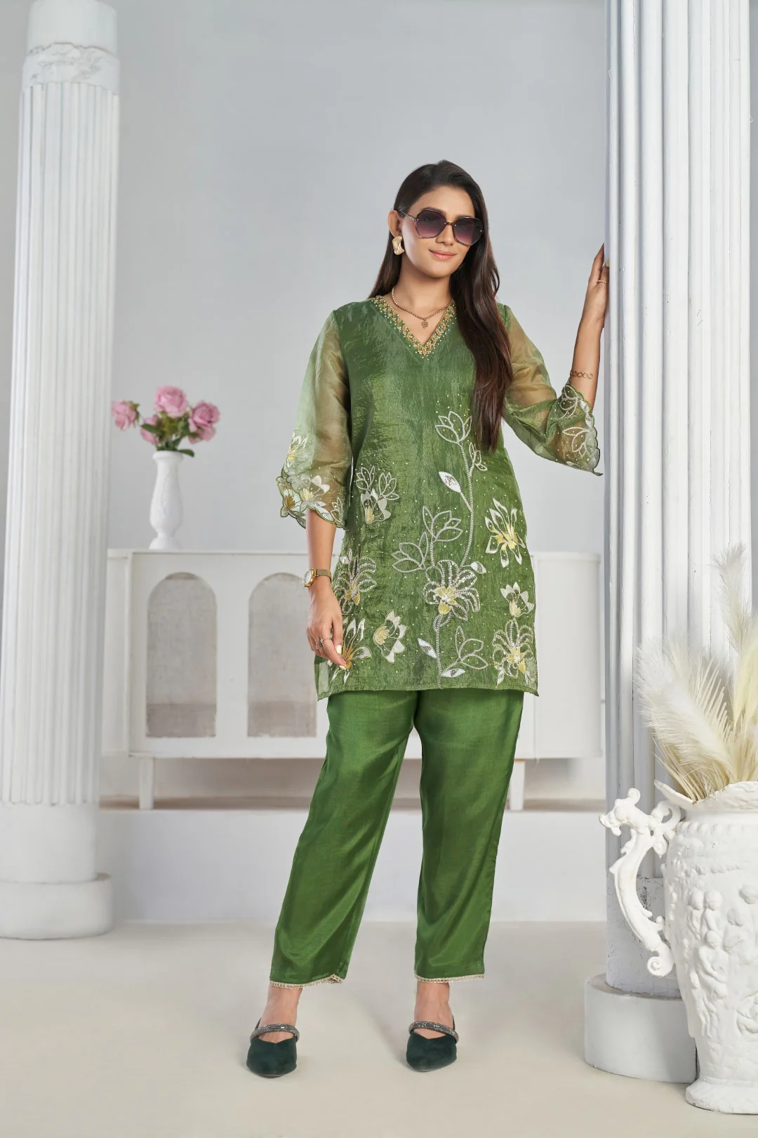 Anumeha Myrtle full work co-ord set - Image 5