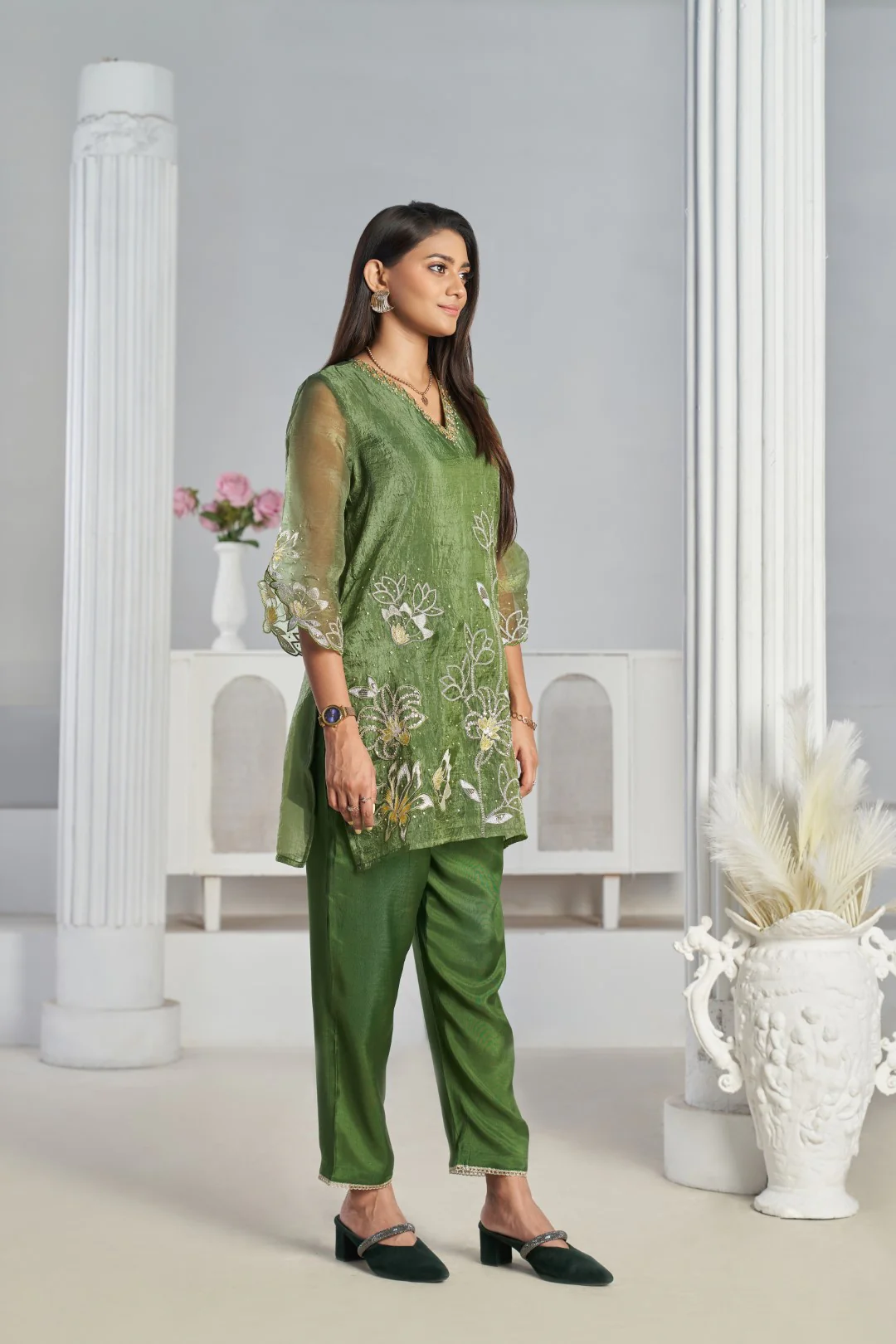 Anumeha Myrtle full work co-ord set - Image 6