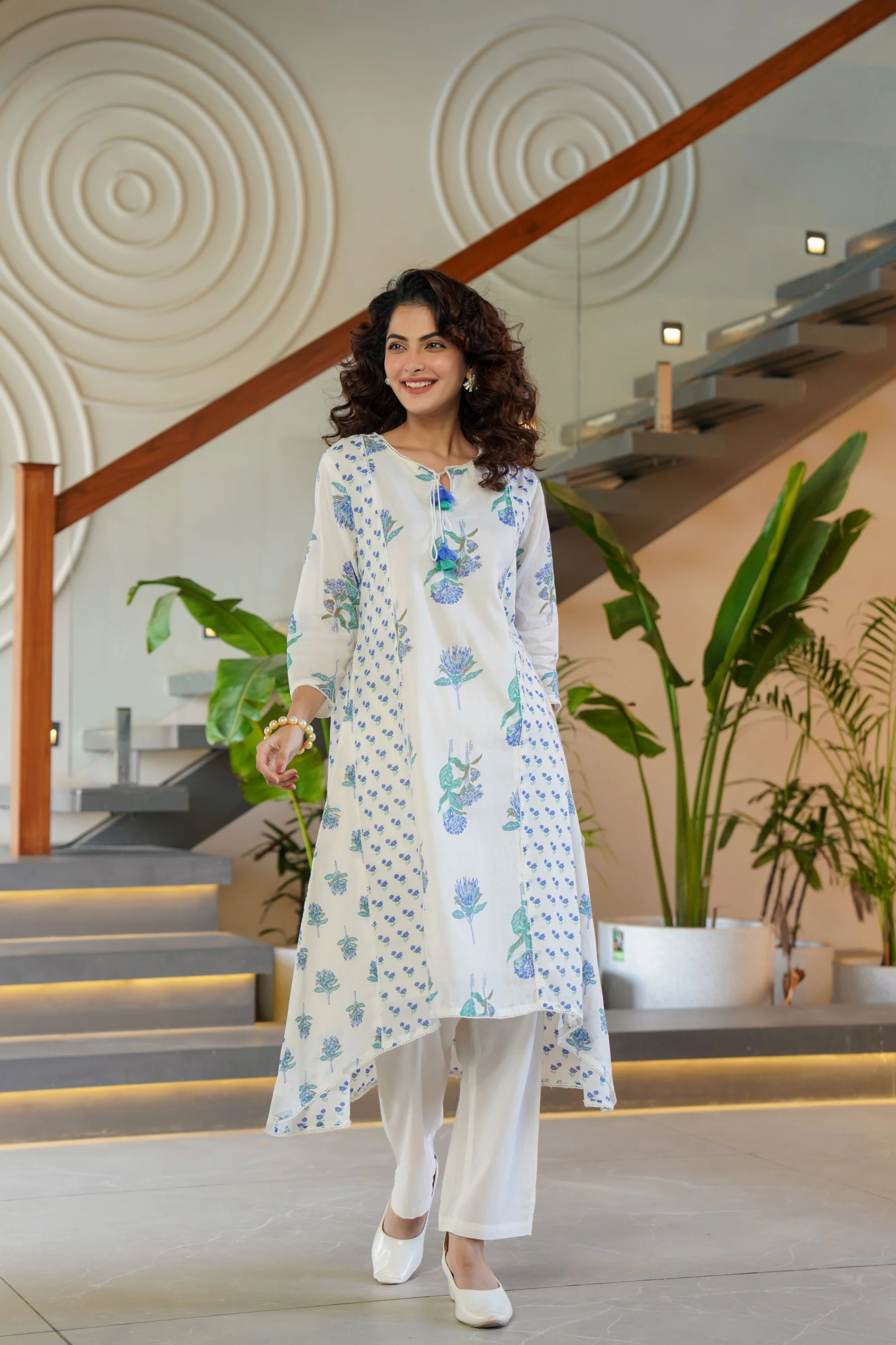Manjula Angel Pure Cotton Kurta Pant Set - Image 5