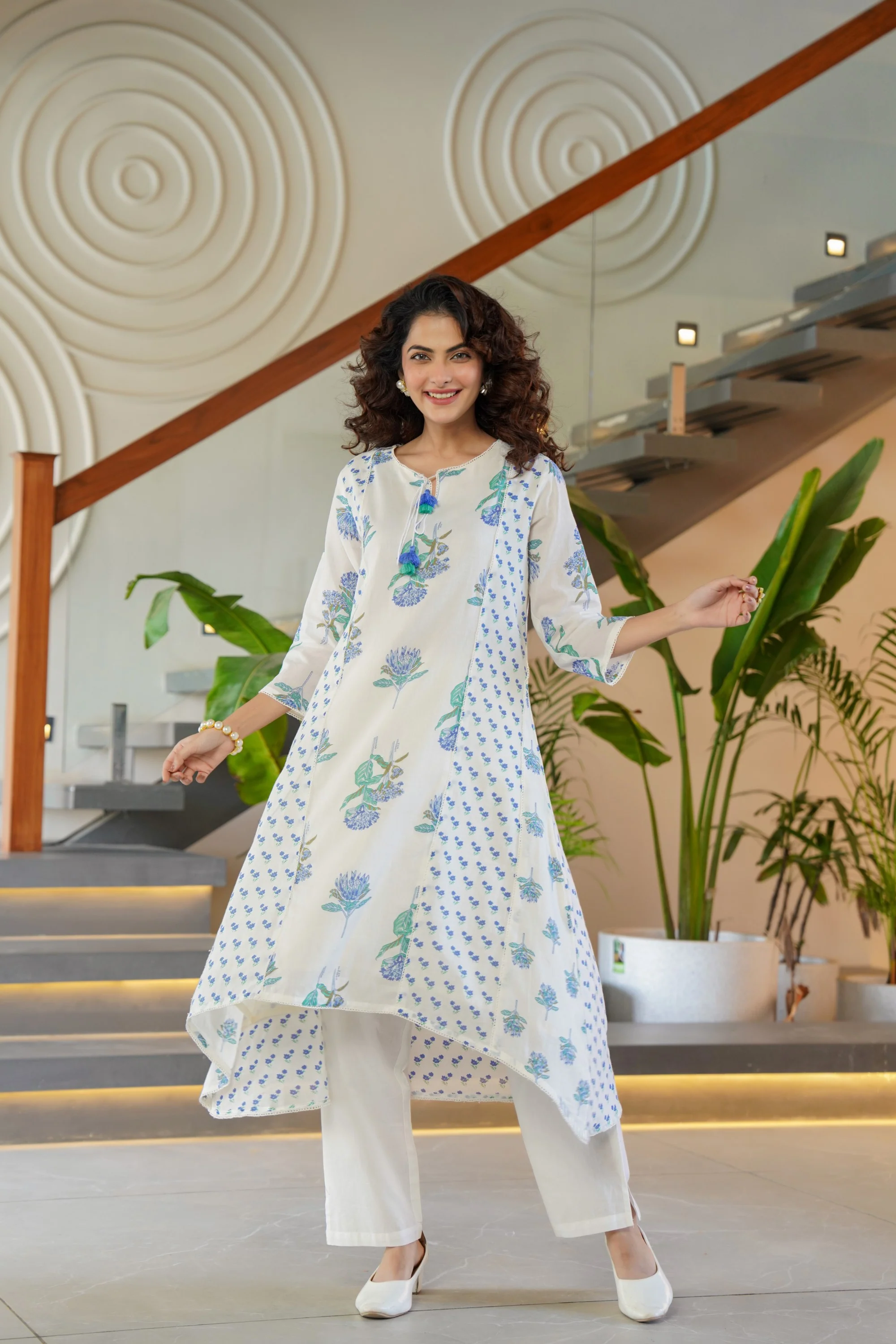 Manjula Angel Pure Cotton Kurta Pant Set - Image 7
