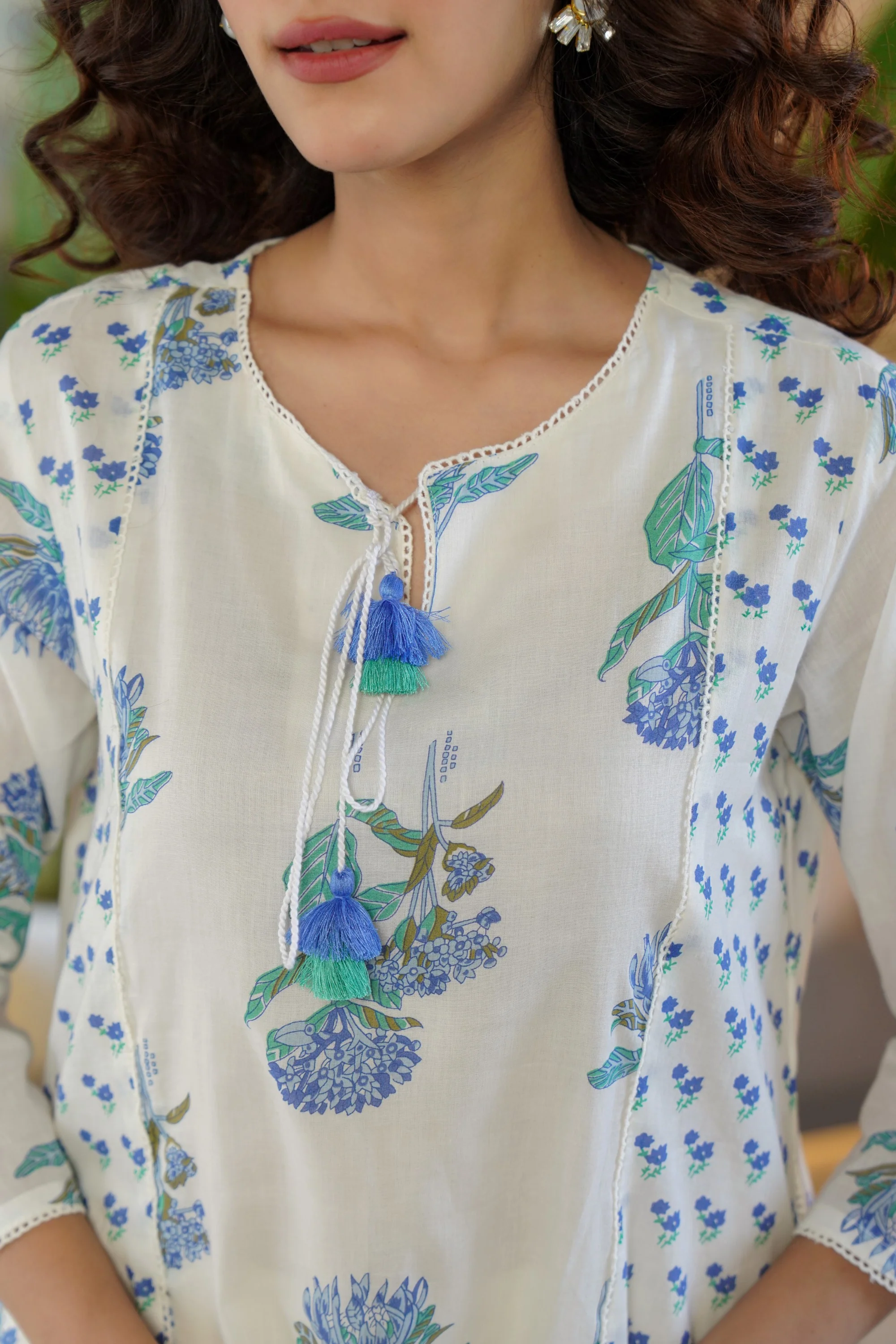Manjula Angel Pure Cotton Kurta Pant Set - Image 8
