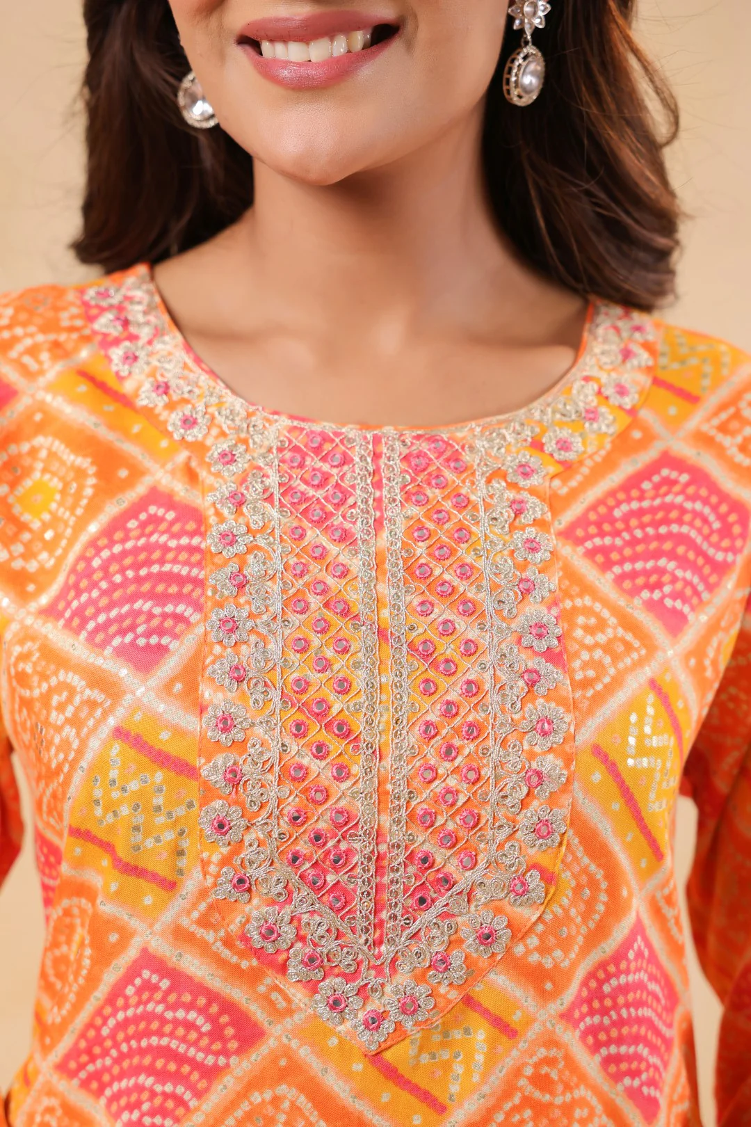 Varisha Mango Printed Work Kurti - Image 6