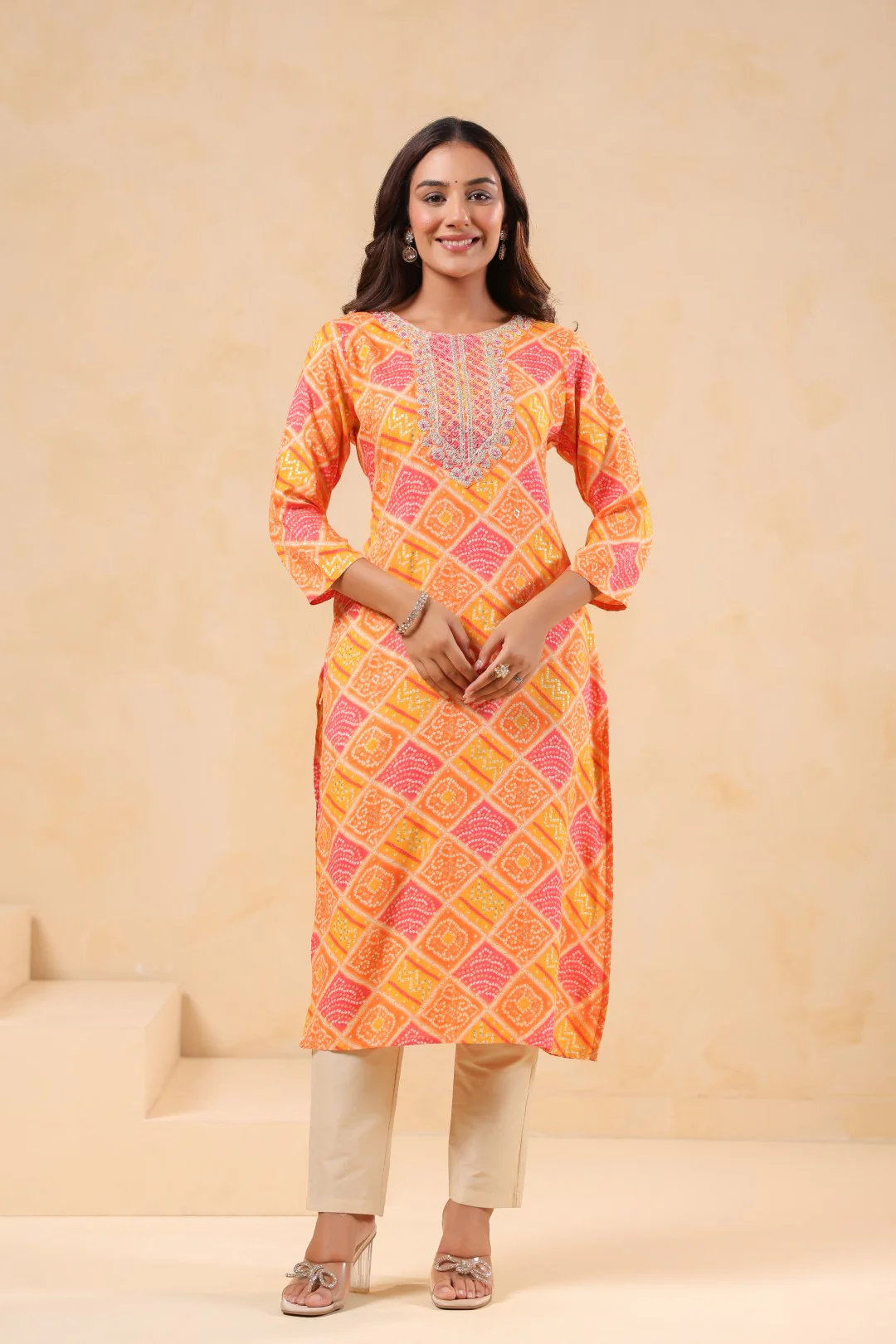 Varisha Mango Printed Work Kurti - Image 9