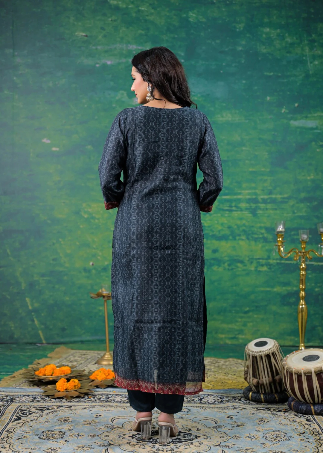 Katy Midnight Printed Suit Set - Image 3