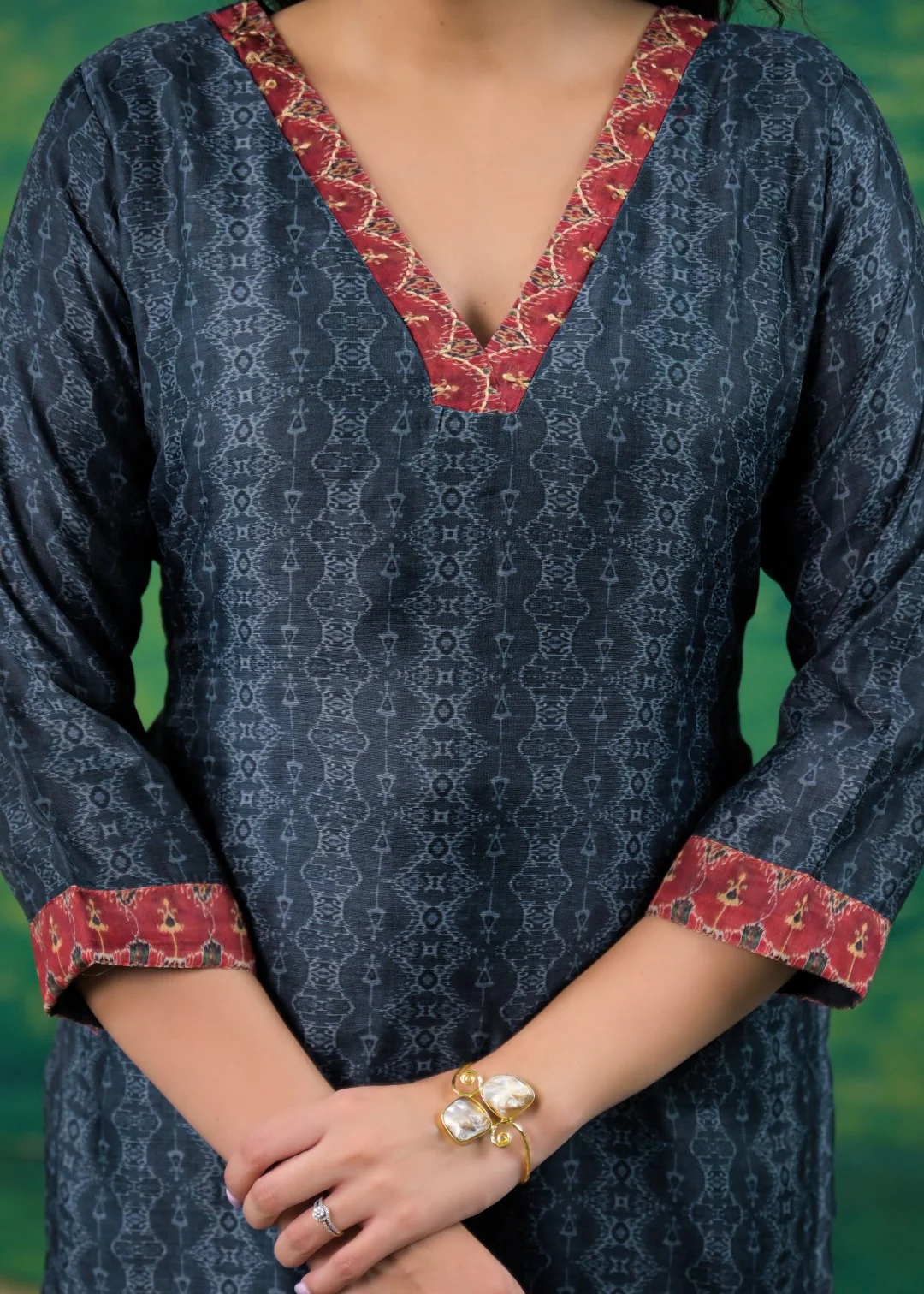 Katy Midnight Printed Suit Set - Image 8