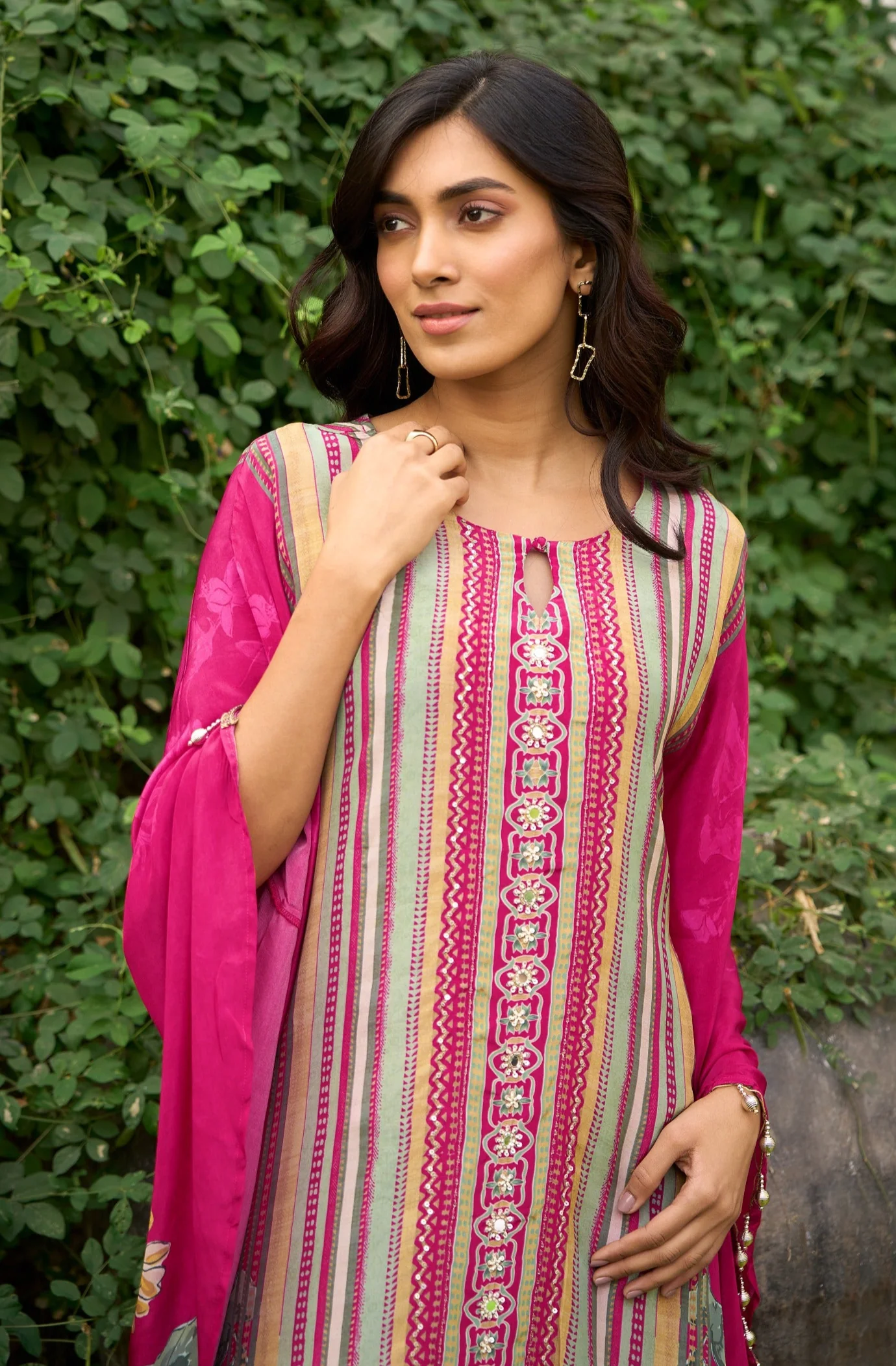 Aster rose premium fusion wear co-ord set - Image 2
