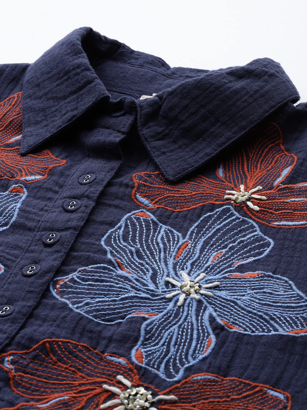 Purna Cadet Embroidery Cotton Co-ord Set - Image 5
