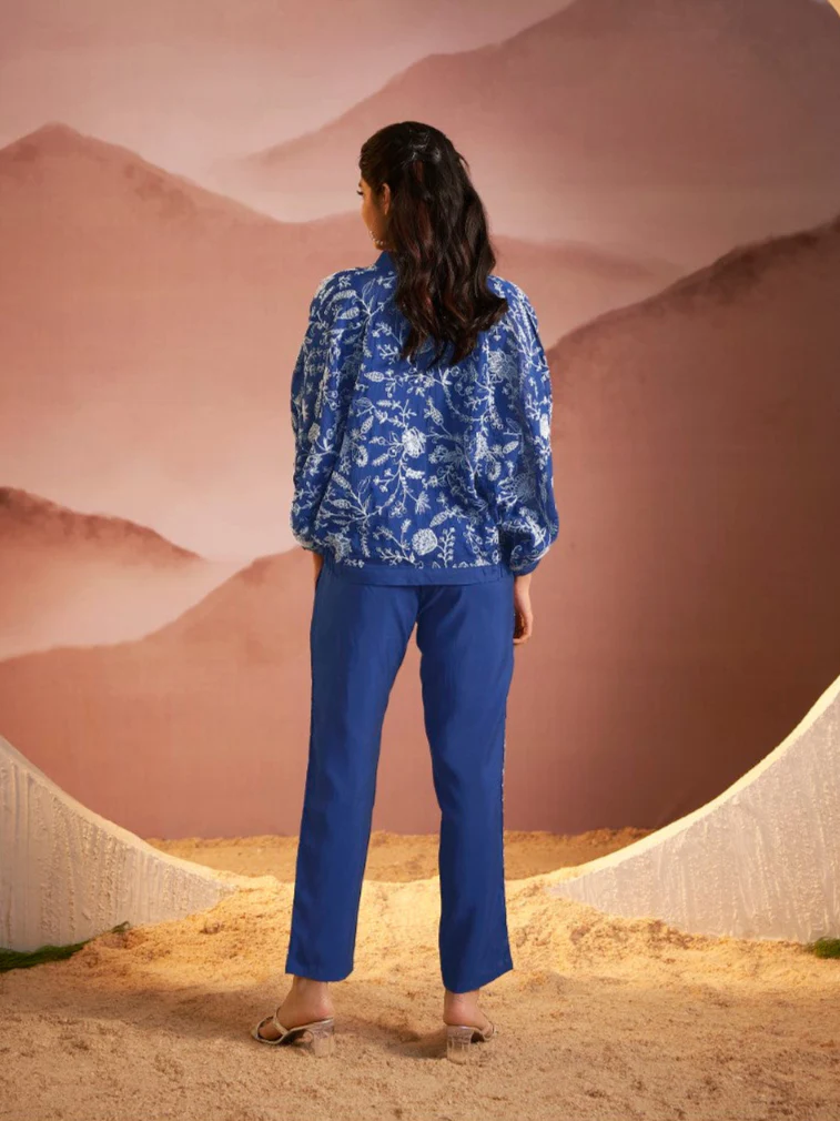 Kimaya azure work co-ord set - Image 3