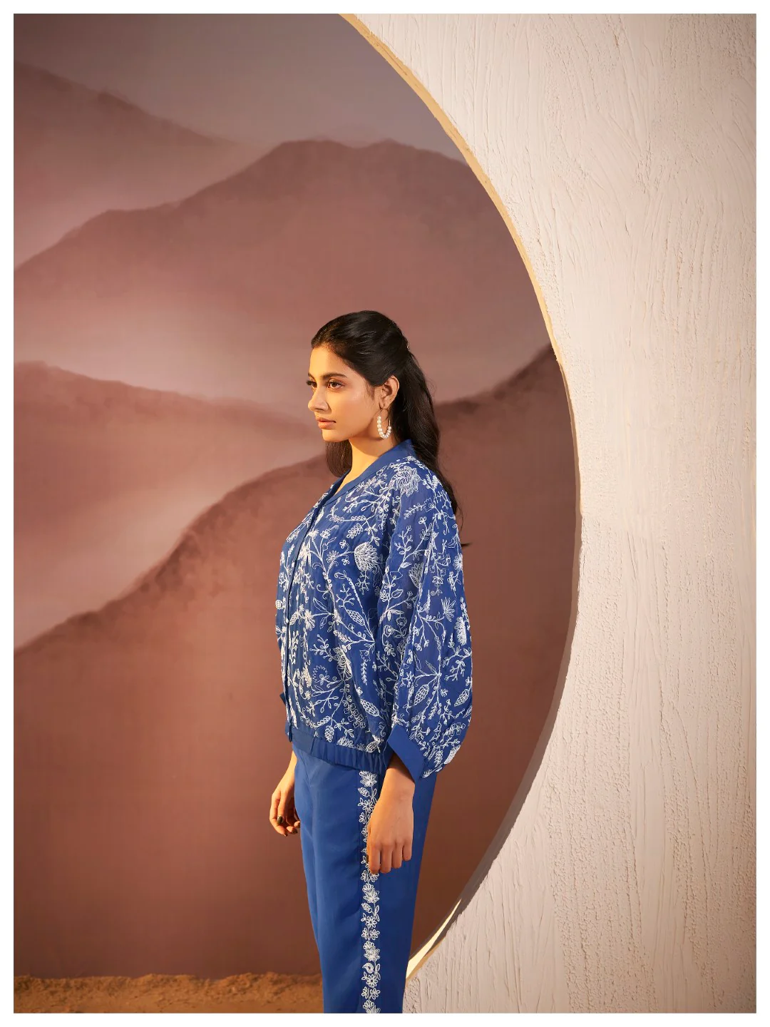 Kimaya azure work co-ord set - Image 6