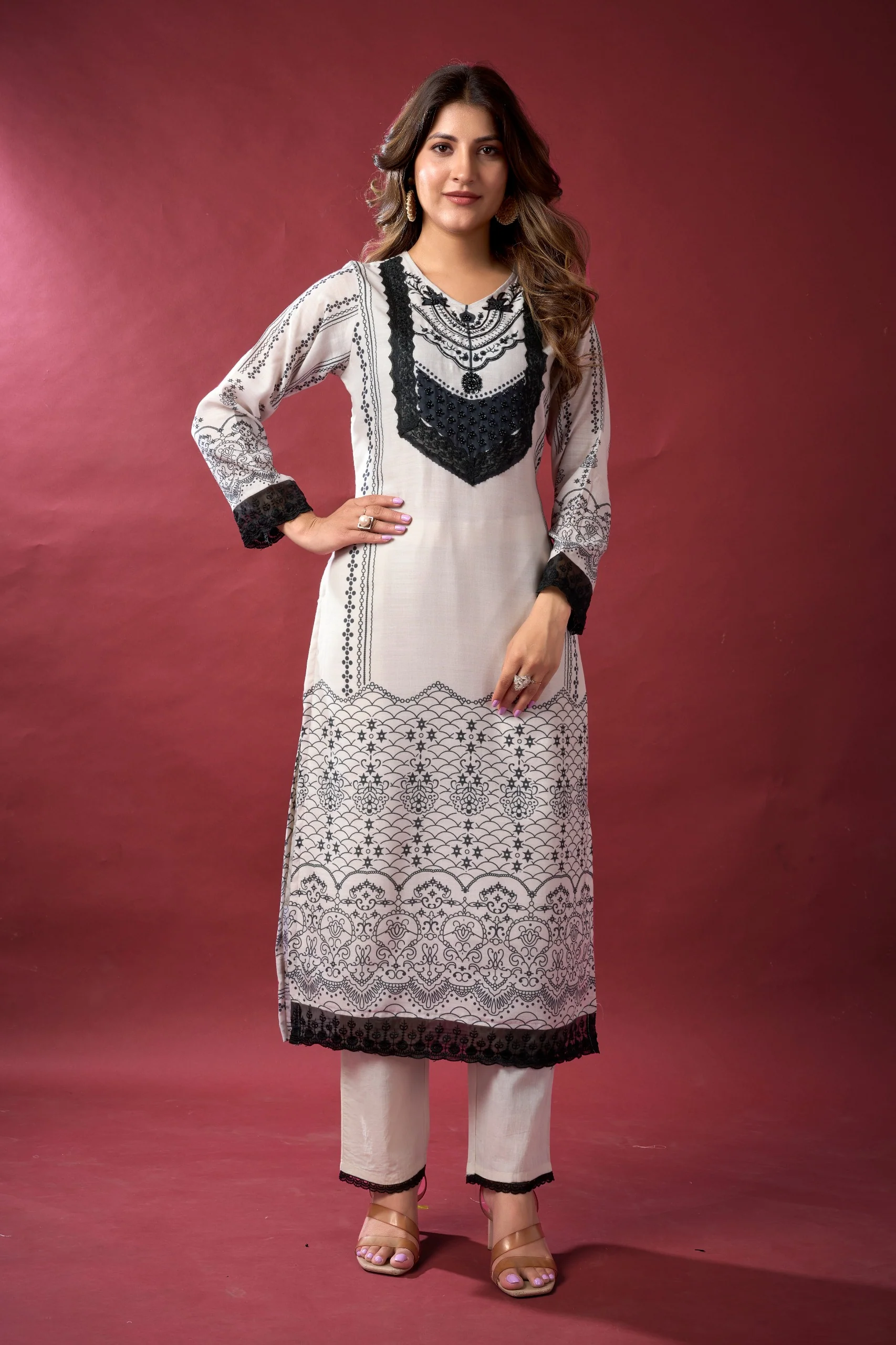 Niladri Mono Lawn Suit Set - Image 11