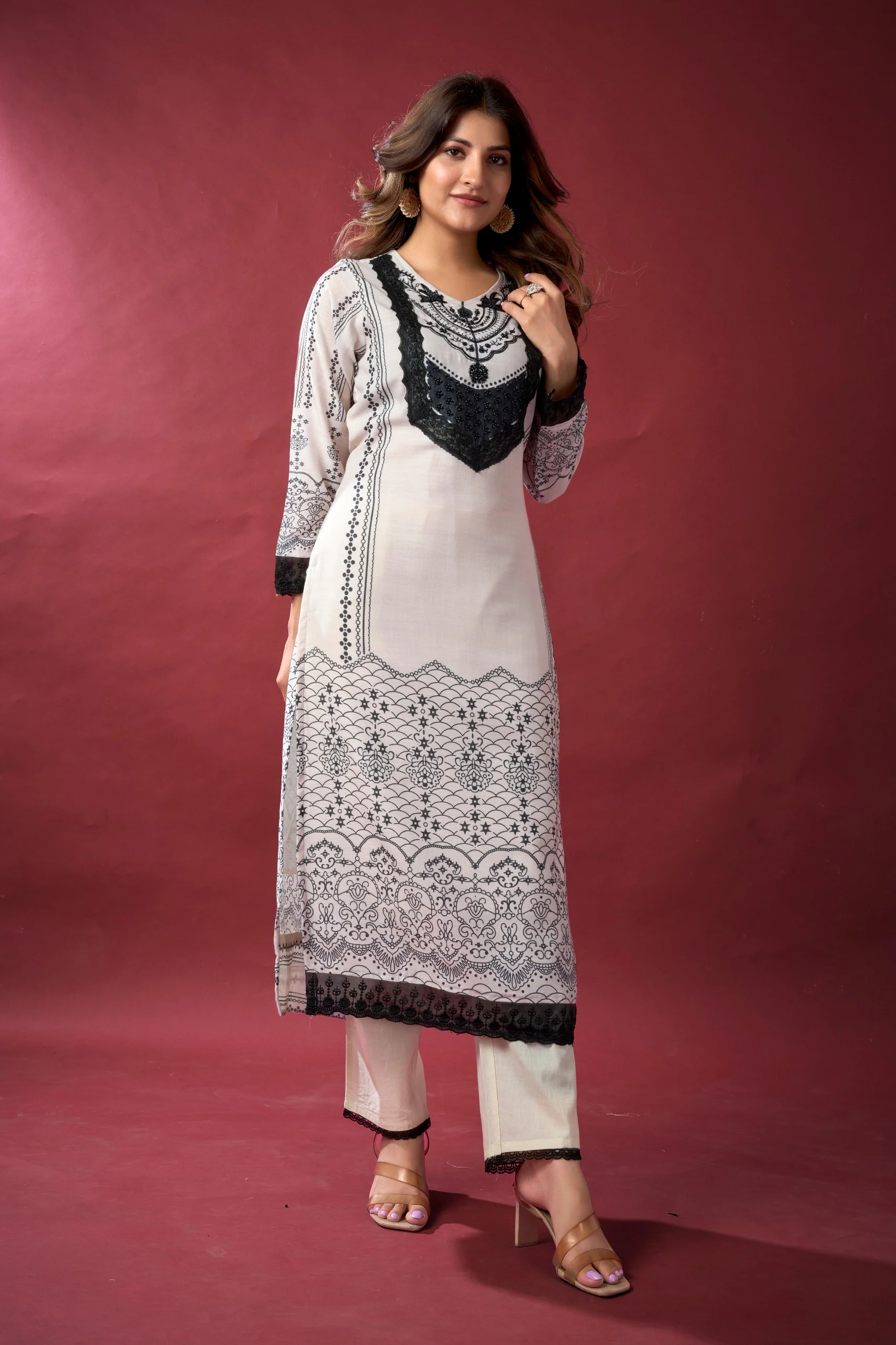 Niladri Mono Lawn Suit Set - Image 13