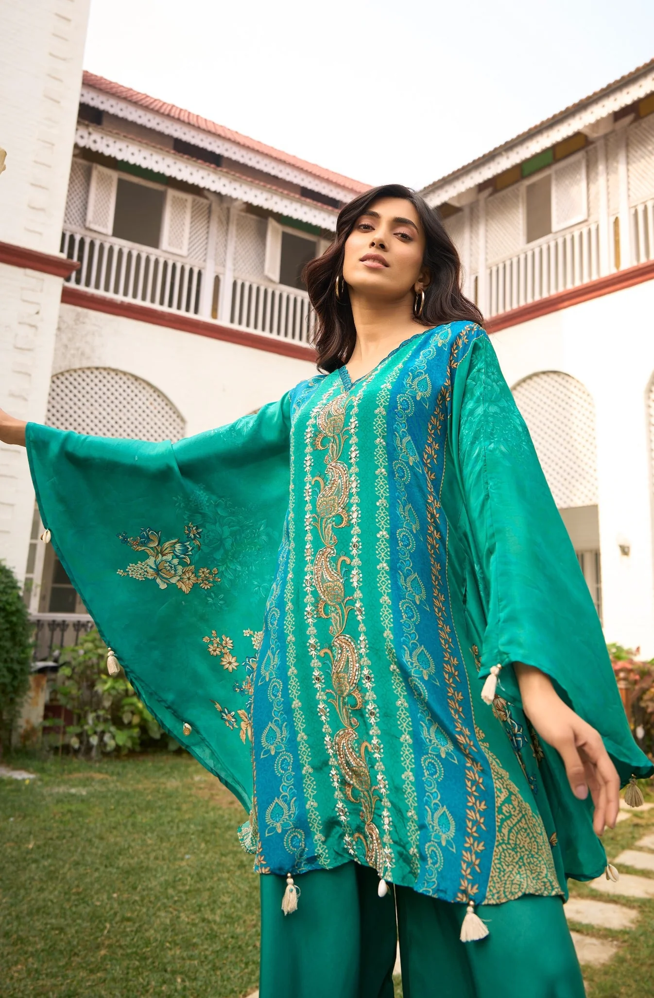 Aster peacock premium fusion co-ord set - Image 2