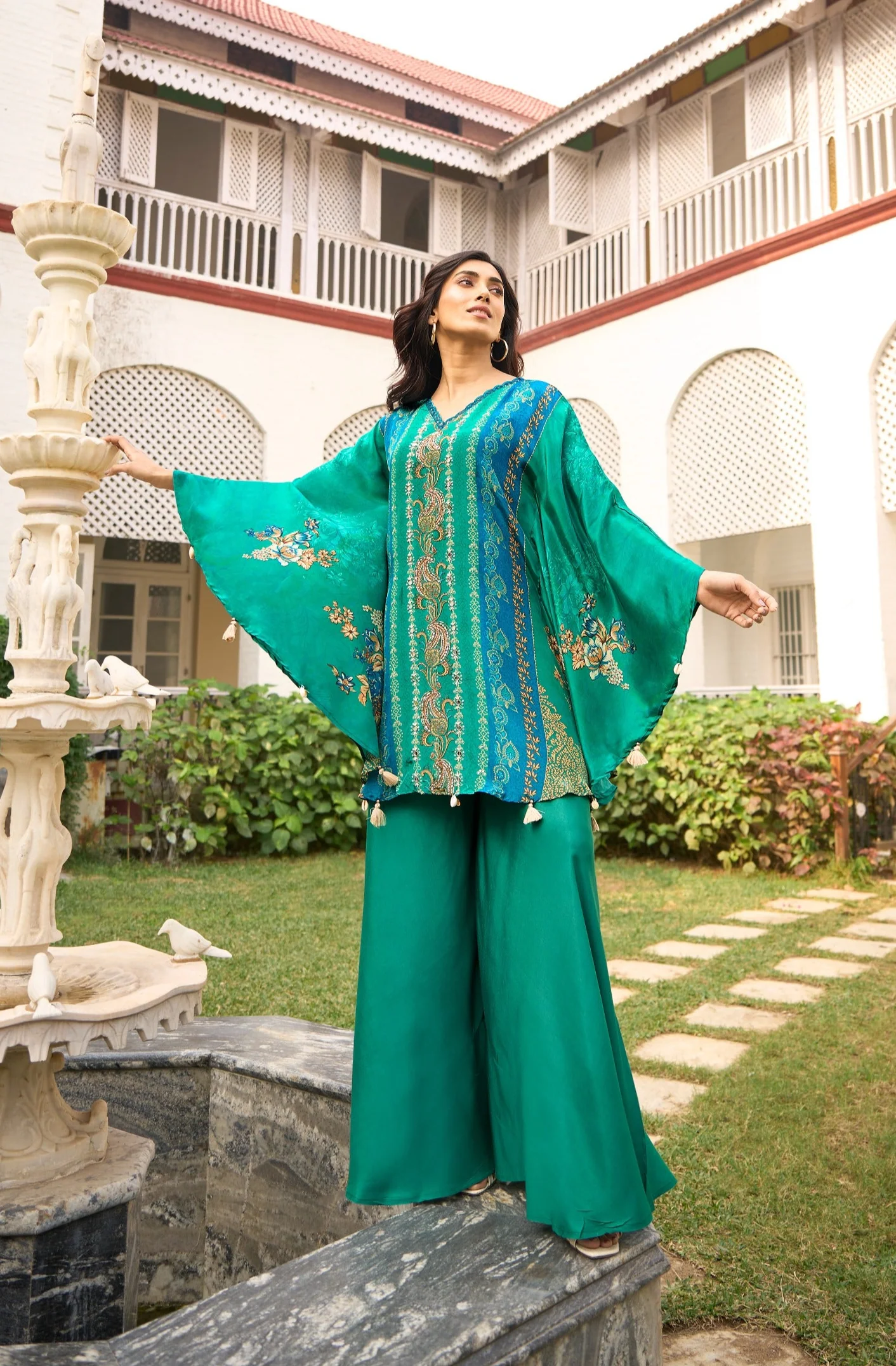 Aster peacock premium fusion co-ord set - Image 4