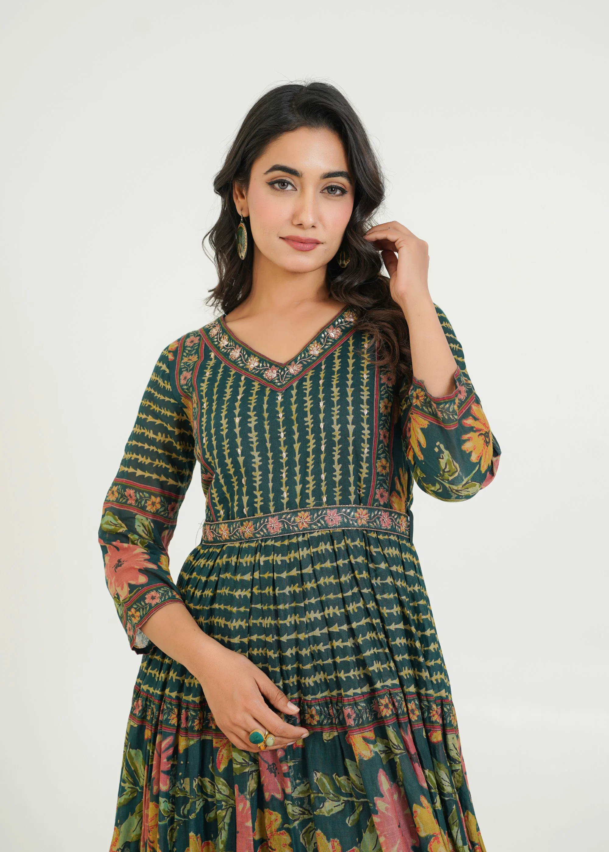 Rabha Moss Printed Dress - Image 2