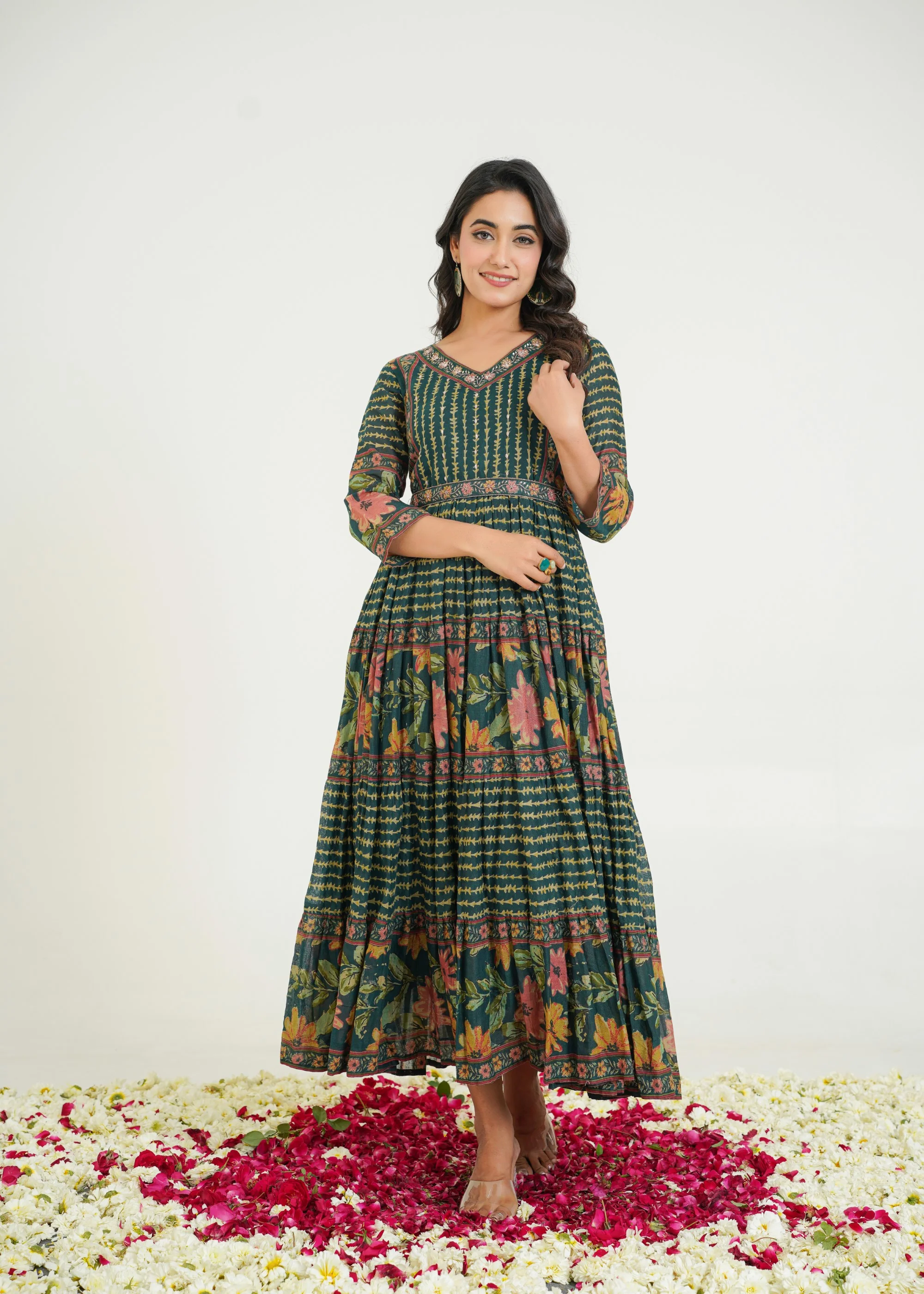 Rabha Moss Printed Dress - Image 3