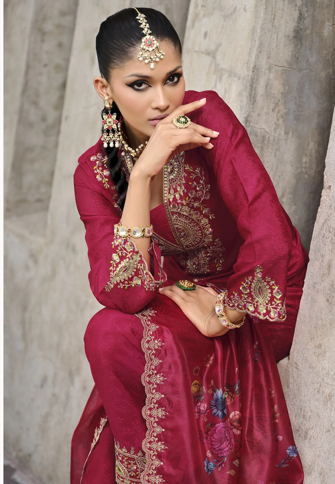 Mrinal Rose full work heavy suit set - Image 4