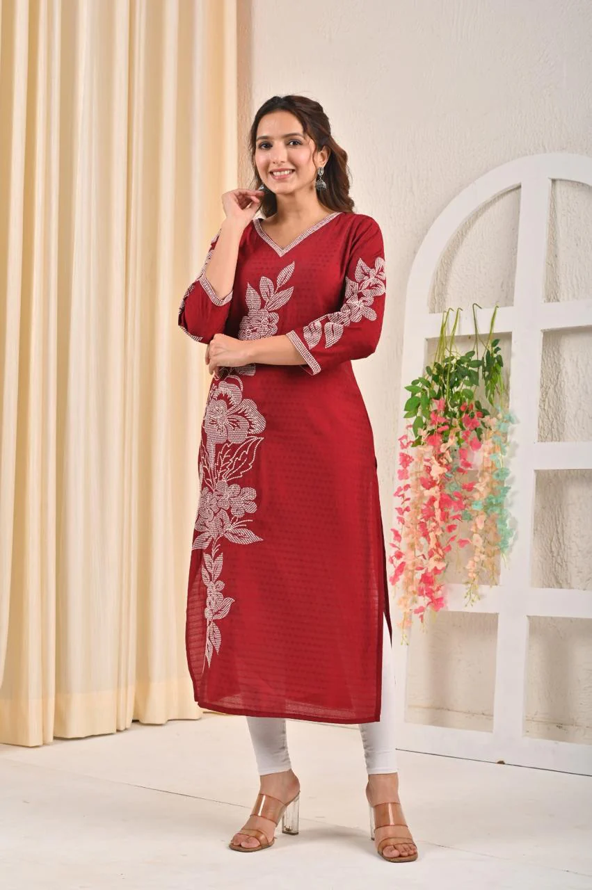 Sarvari Jam Embroidered Kurti - Image 4