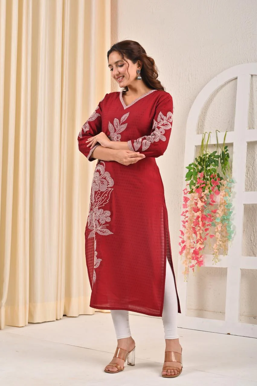 Sarvari Jam Embroidered Kurti - Image 5