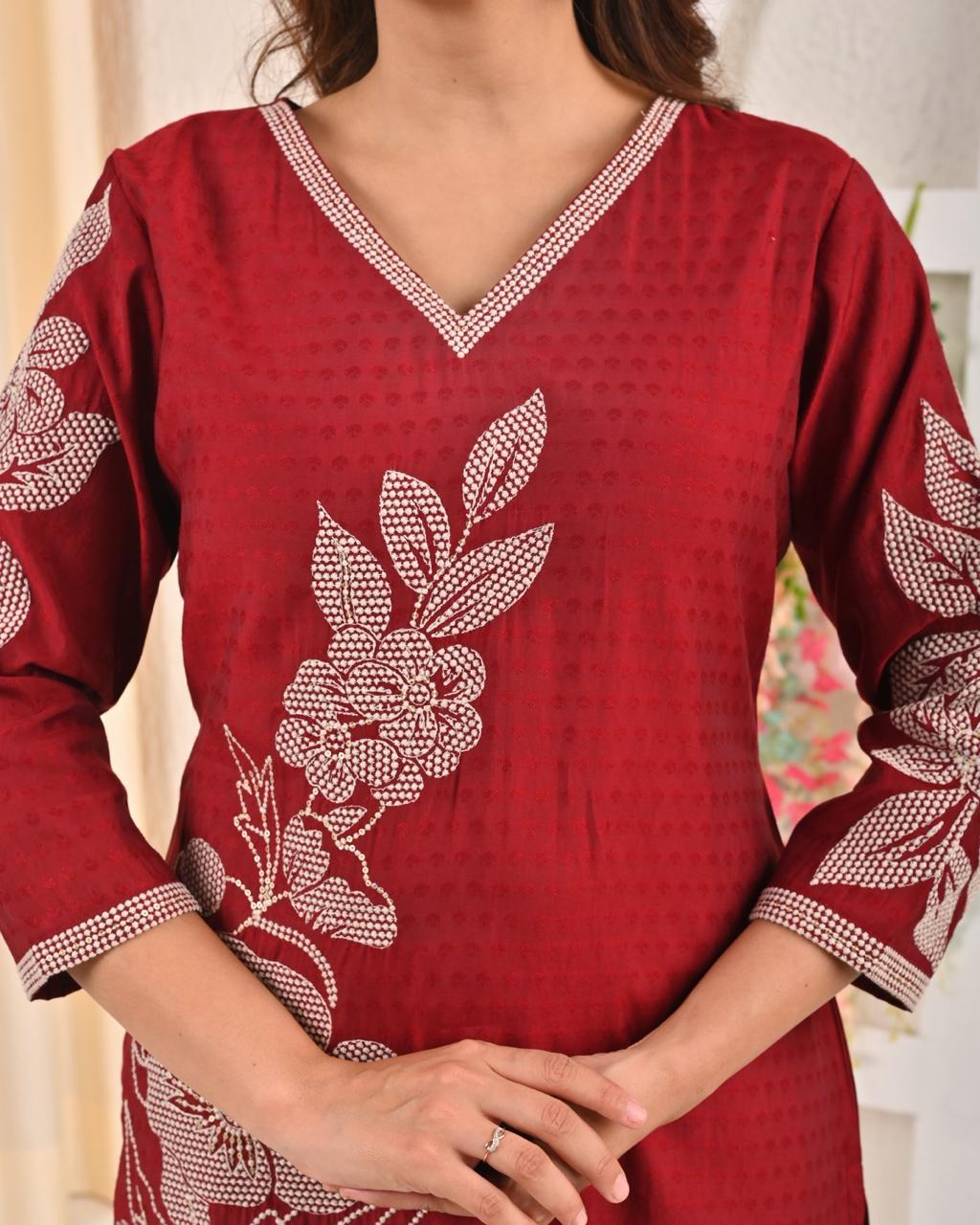 Sarvari Jam Embroidered Kurti - Image 6