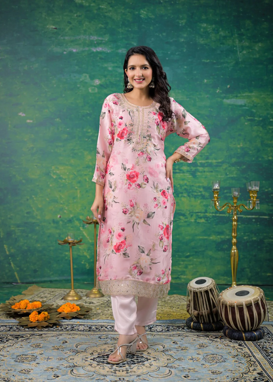 Mahi Thistle Printed Suit Set - Image 4
