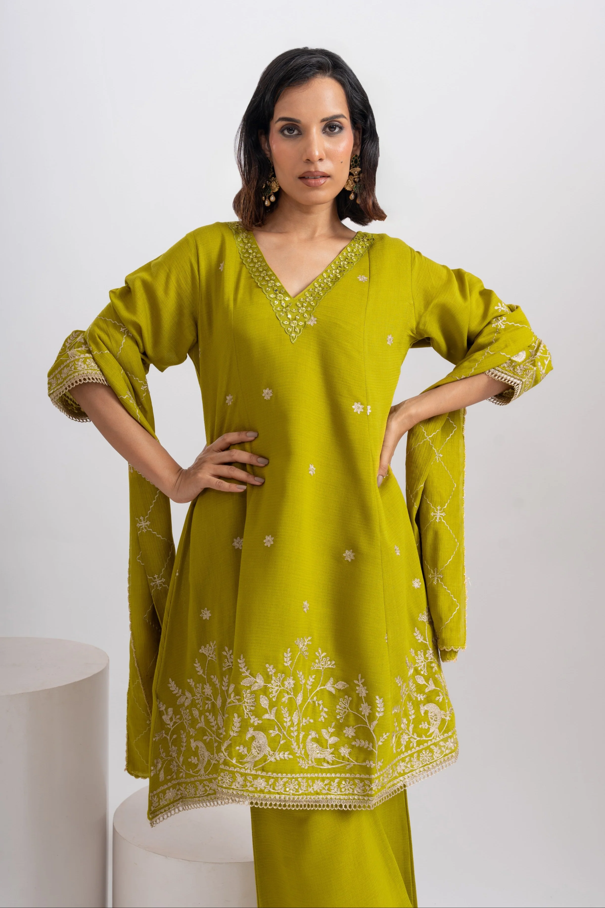 Parikrama Fern Embroidery Suit Set - Image 2