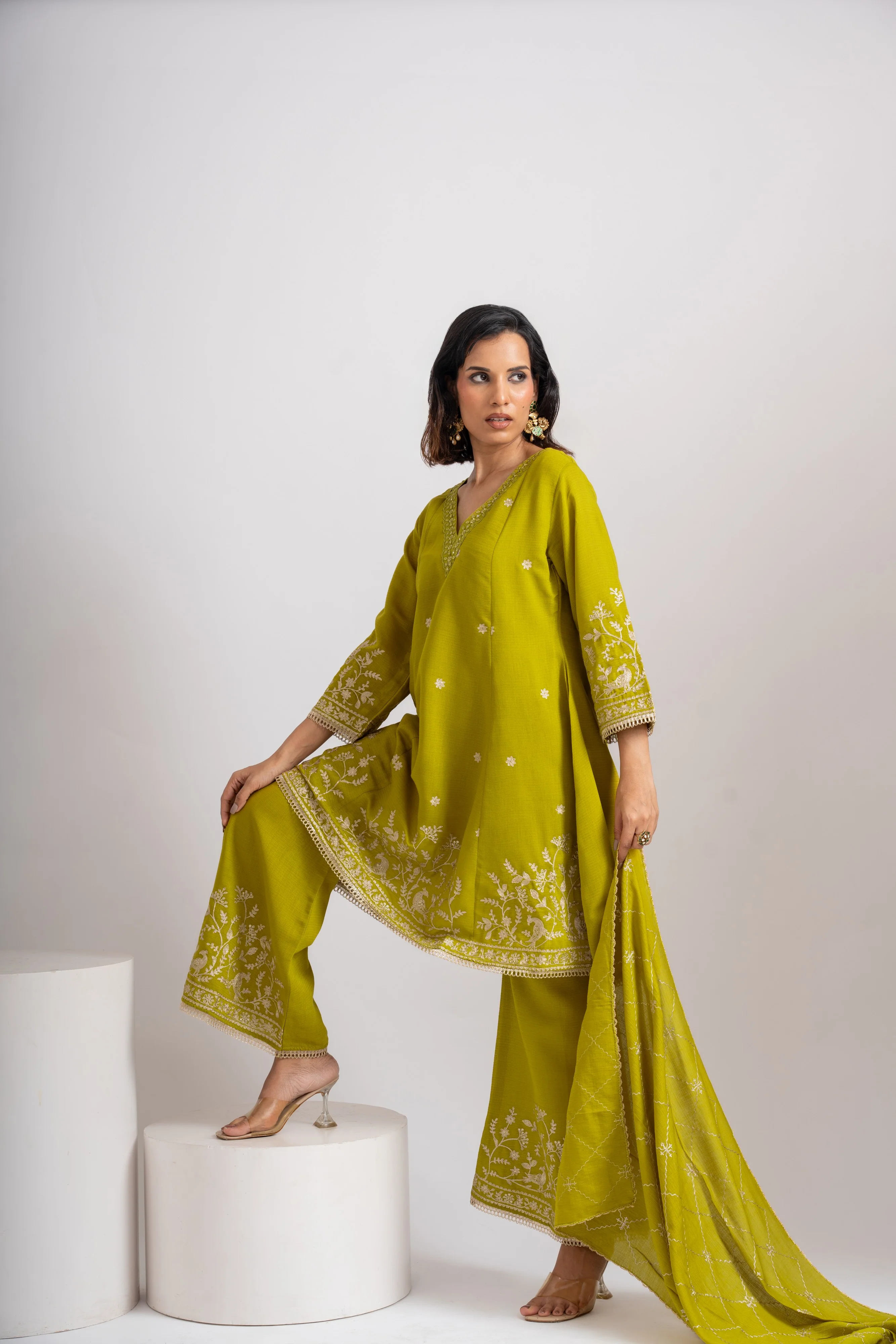 Parikrama Fern Embroidery Suit Set - Image 3